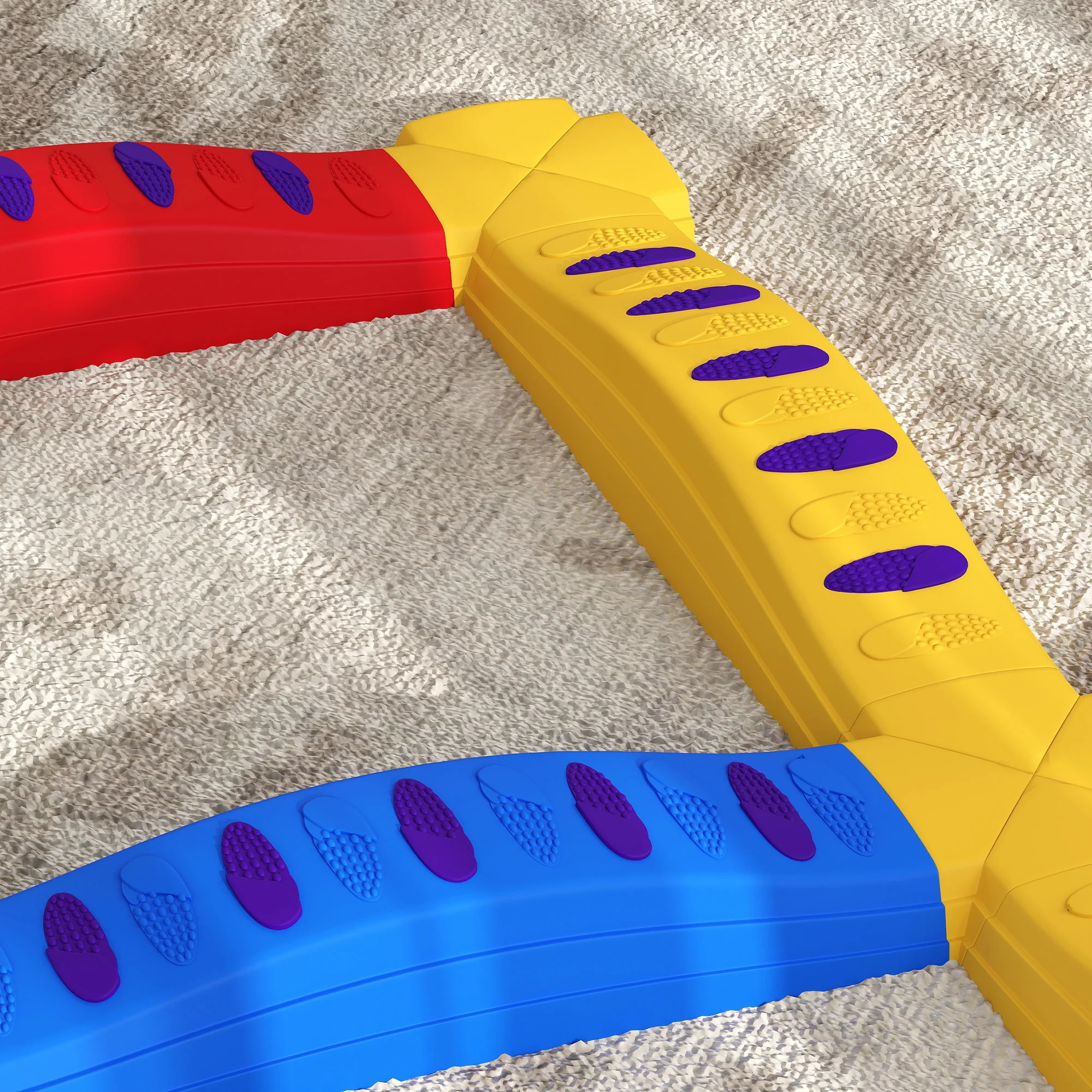 AIYAPLAY 12PCs Kids Balance Beam Stepping Stones With Non-Slip Foot Pads - Image 10