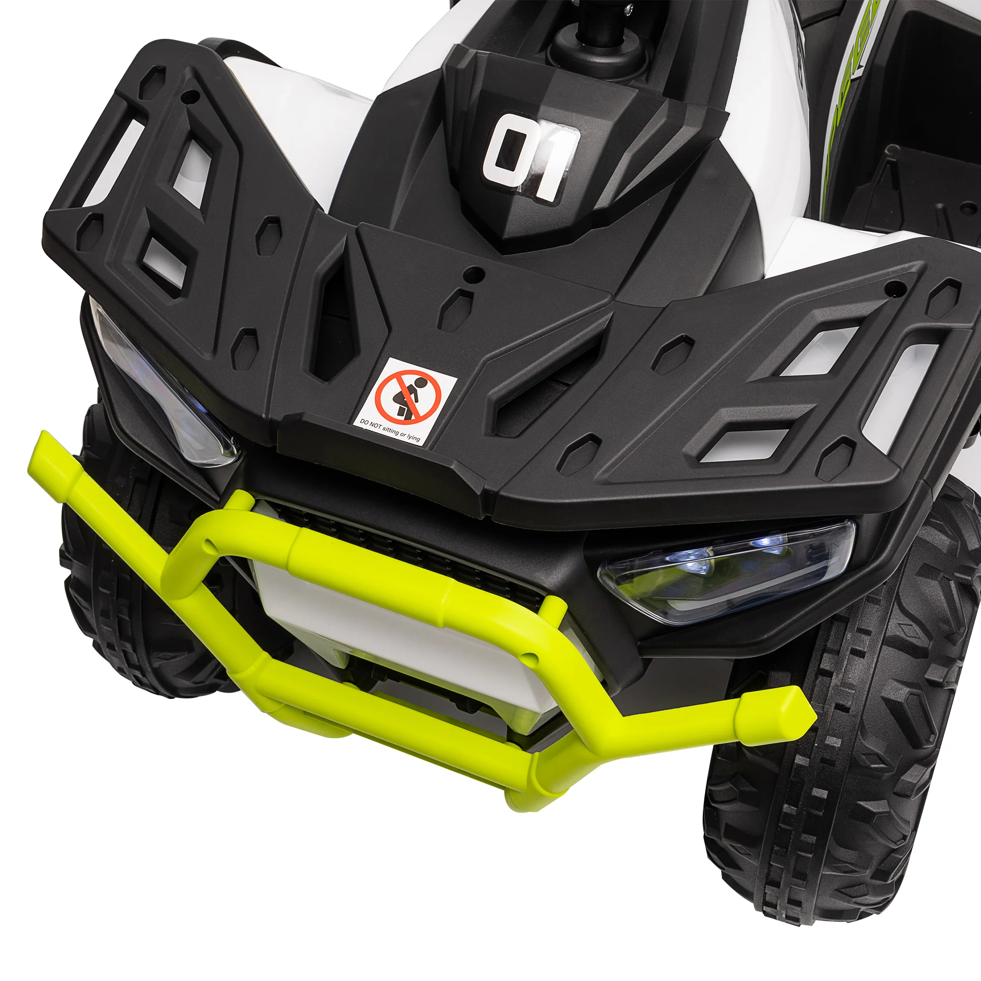 AIYAPLAY 12V Kids Quad Bike w/ 4 Suspension Wheels, for 3-5 Years - Image 9