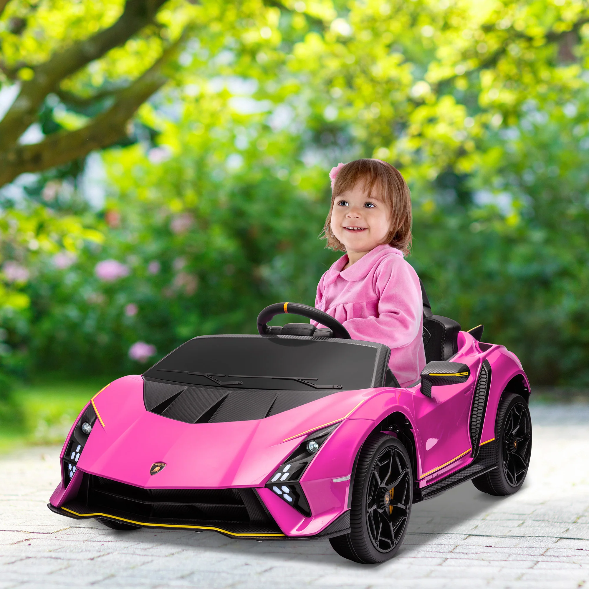 AIYAPLAY 12V Lamborghini Autentica Licensed Ride On Car - Image 11