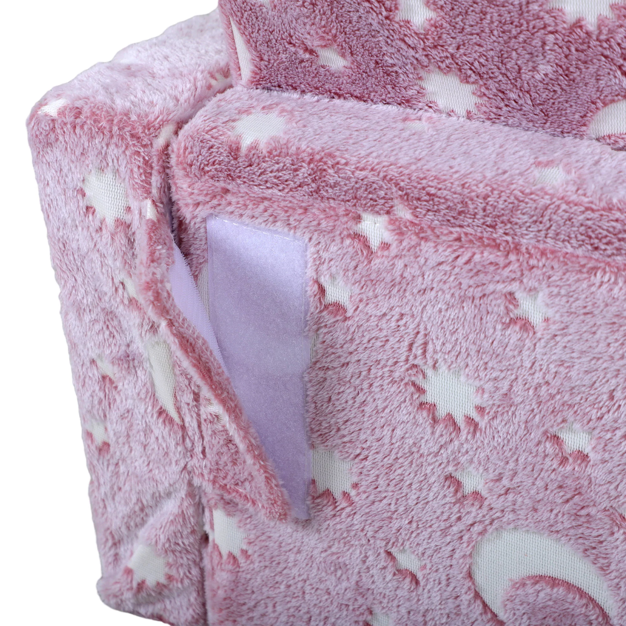 AIYAPLAY 2 In 1 Kids Folding Bed With Glow In The Dark Cosmic Design, Pink - Image 8