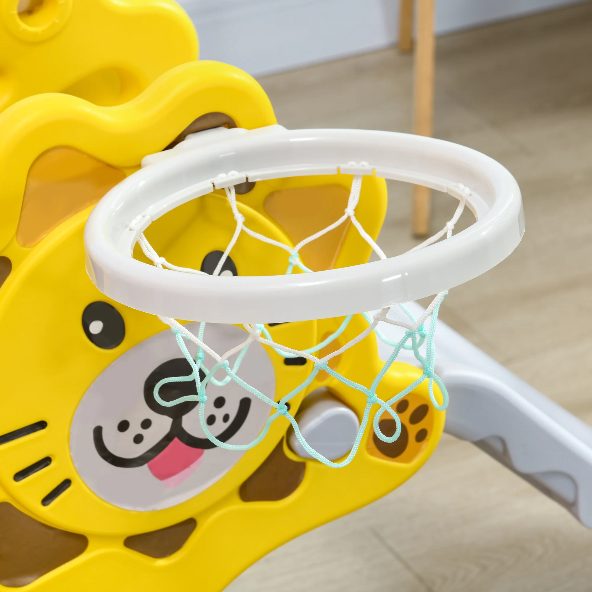 AIYAPLAY 2 In 1 Kids Slide For Indoor Use With Basketball Hoop For 18-36 Months - Image 8