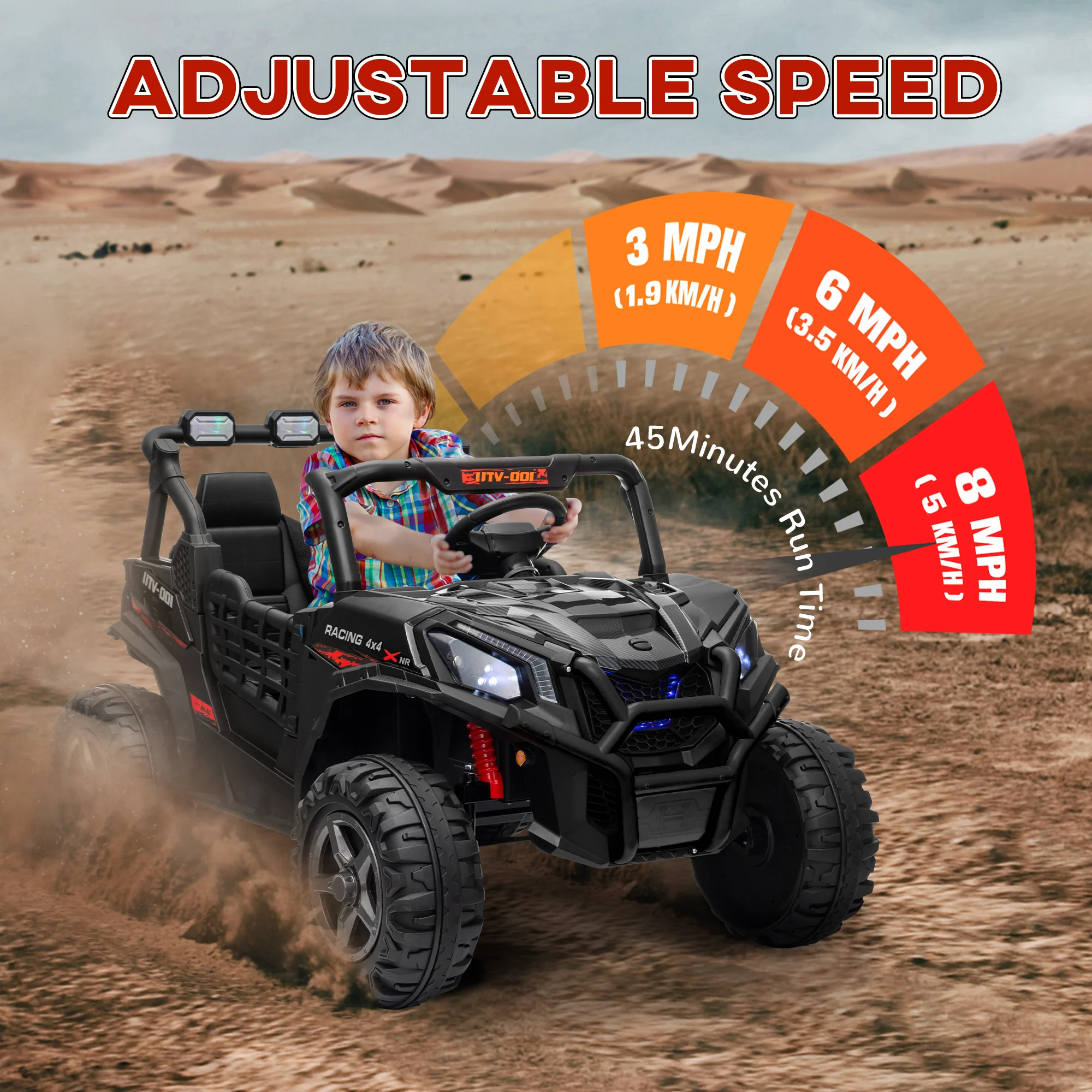 AIYAPLAY 2 Seater 24V Kids Electric Car W/ Remote Control - Image 7