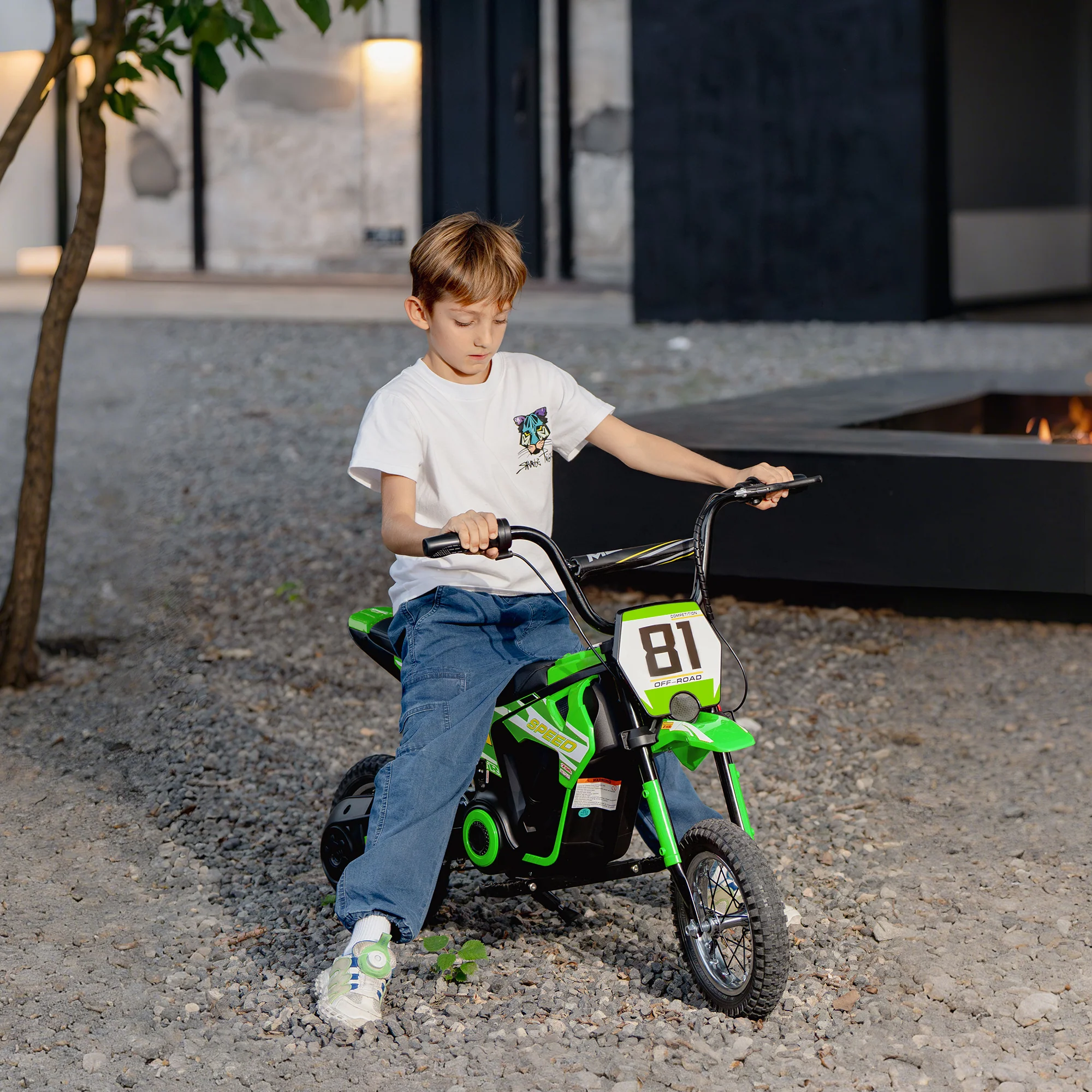 AIYAPLAY 24V Battery Powered Ride On Motorcycle With Rear Suspension - Image 11