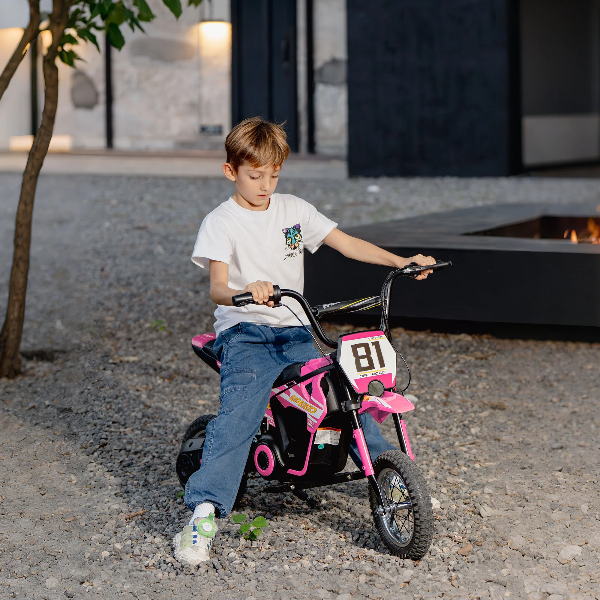 AIYAPLAY 24V Battery Powered Ride On Motorcycle With Rear Suspension - Image 20