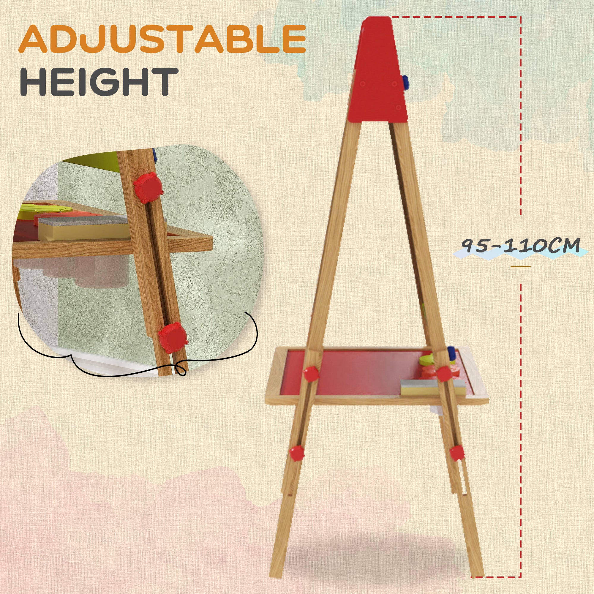AIYAPLAY 3 In 1 Kids Easel With Paper Roll - Image 4