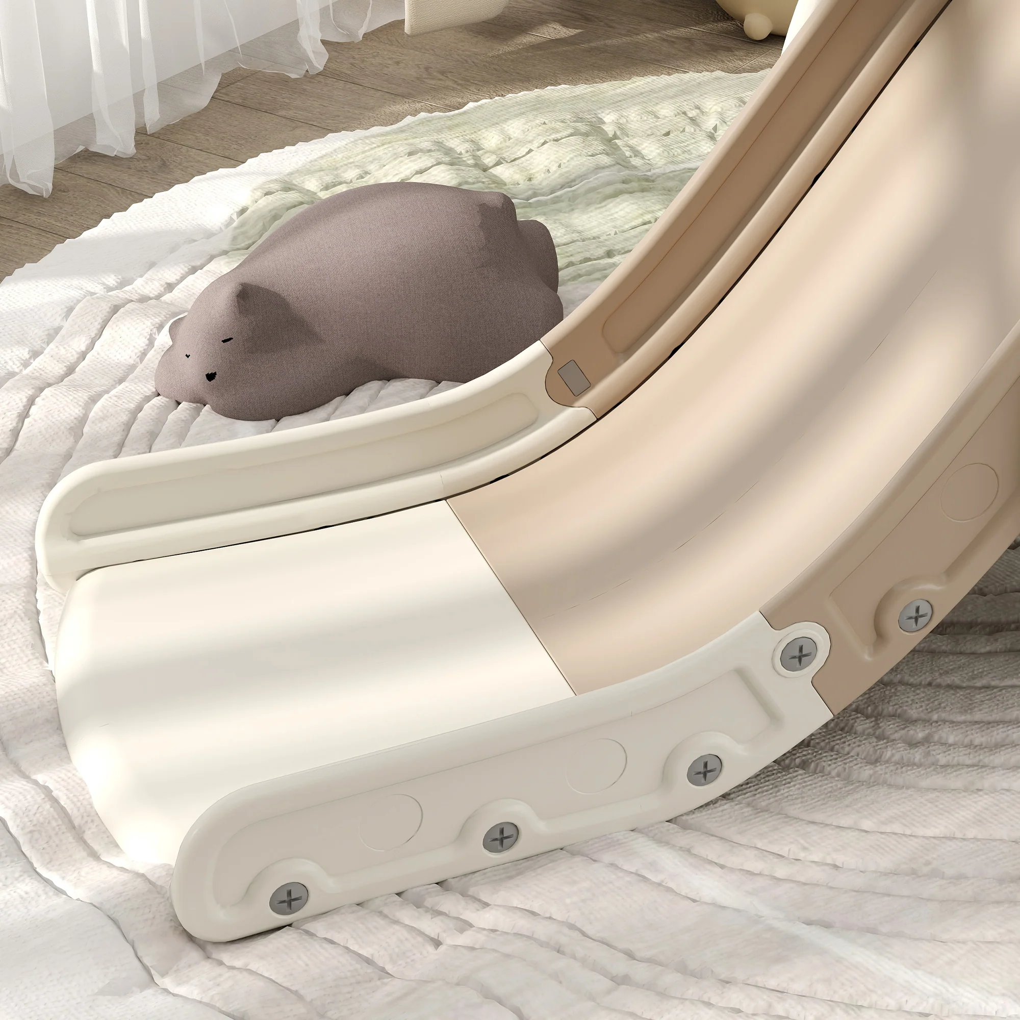 AIYAPLAY 3 In 1 Kids Slide For 1-3 Years, Elephant-Themed Indoor Slide - Image 9