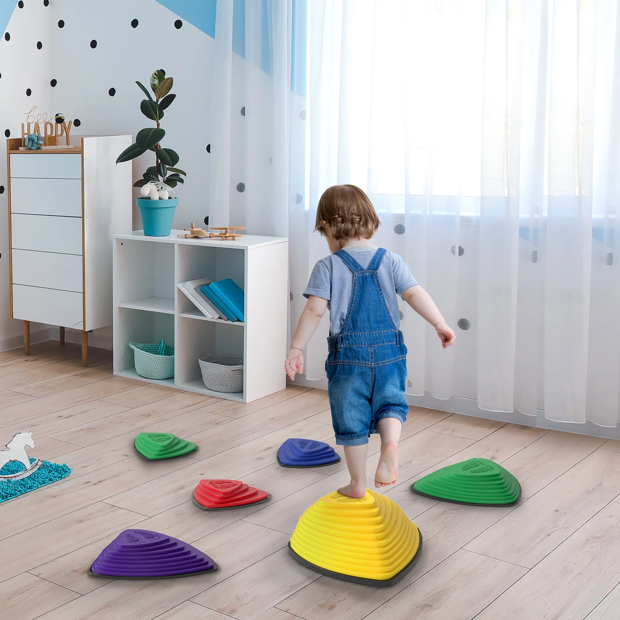 AIYAPLAY 6 Pieces Stepping Stones For Balance And Motor Skills - Image 2