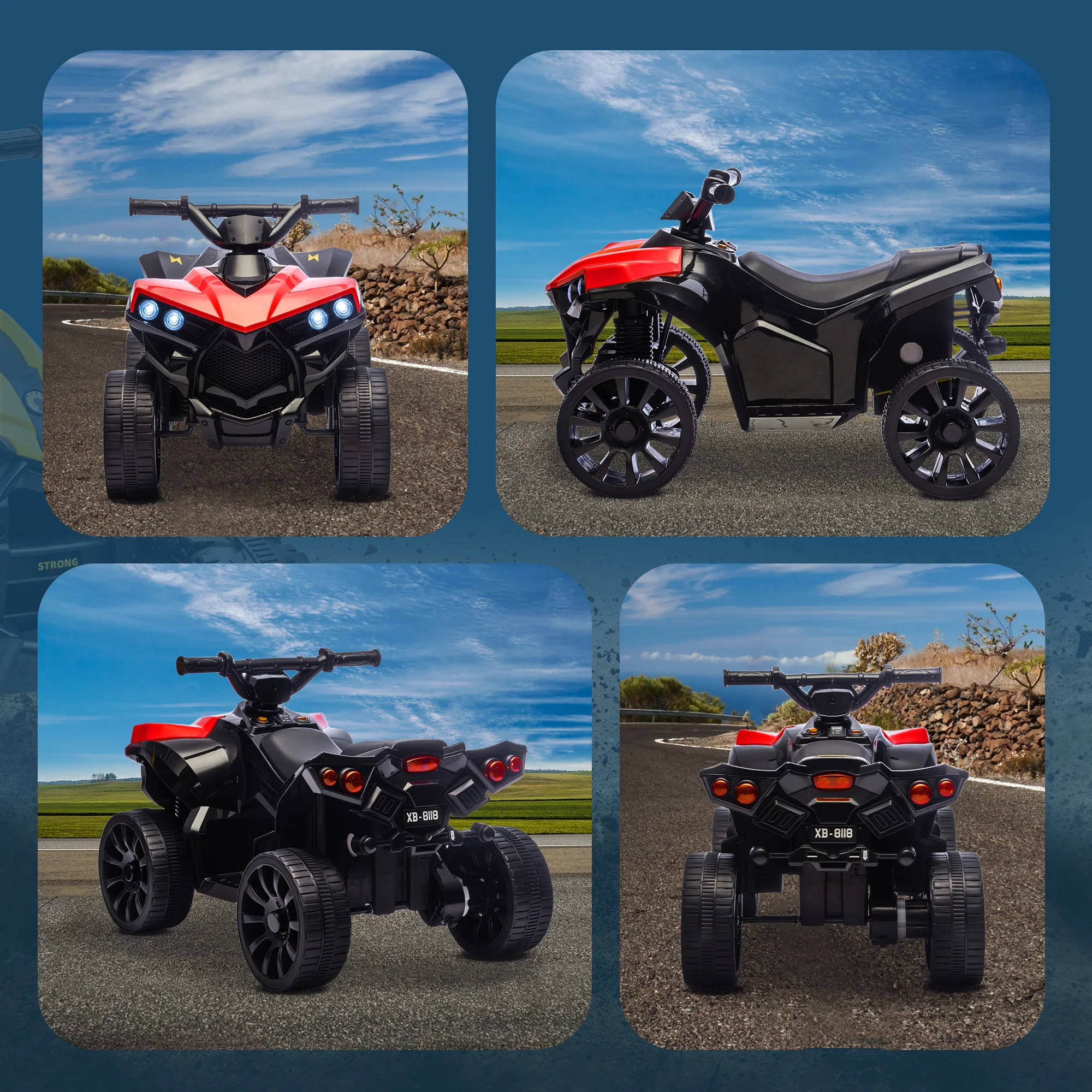 AIYAPLAY 6V Kids ATV, Battery Powered Ride On Car For Ages 3-8 Years - Image 25