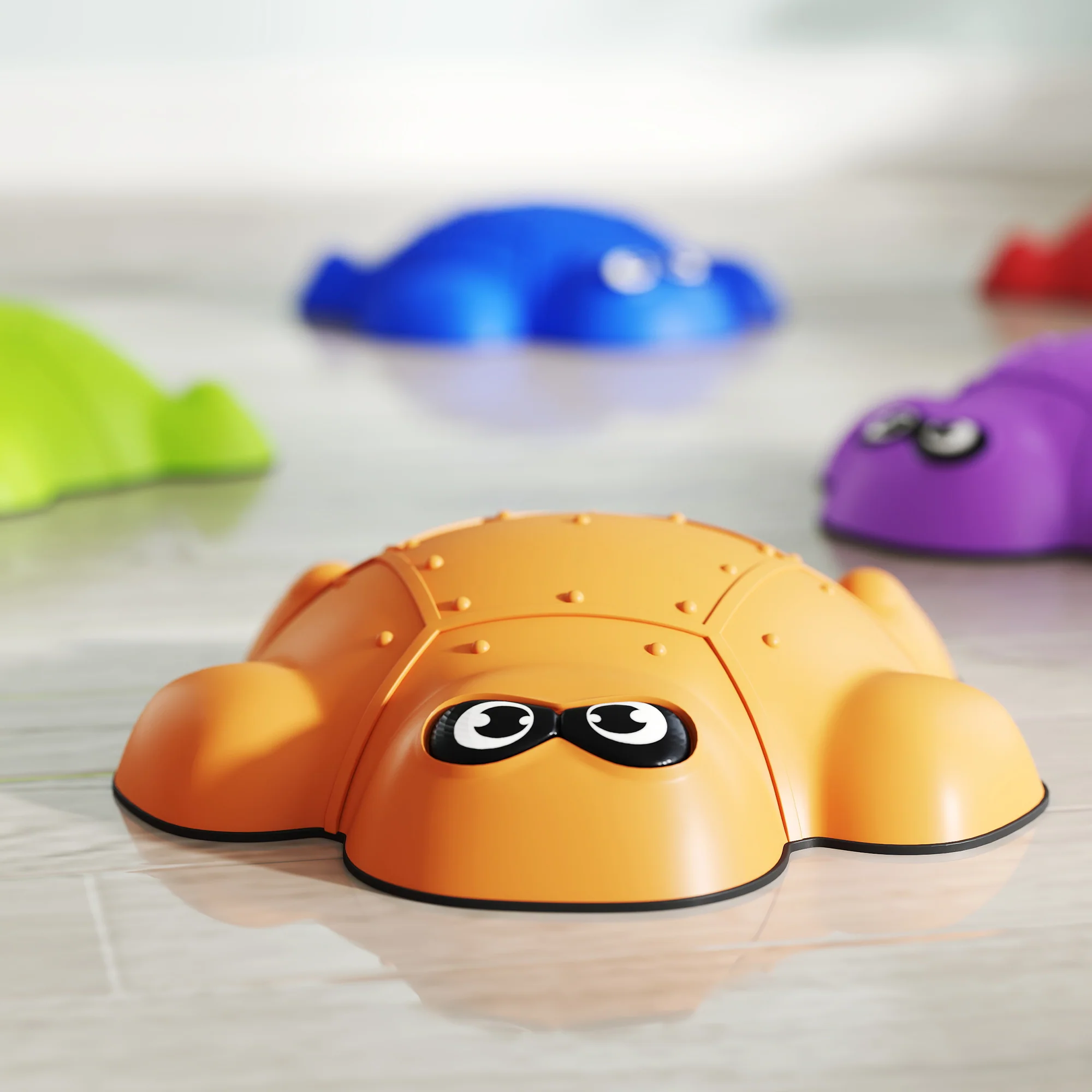 AIYAPLAY 9 PCS Kids Stepping Stones, Turtle-Shaped Stackable River Stones - Image 7