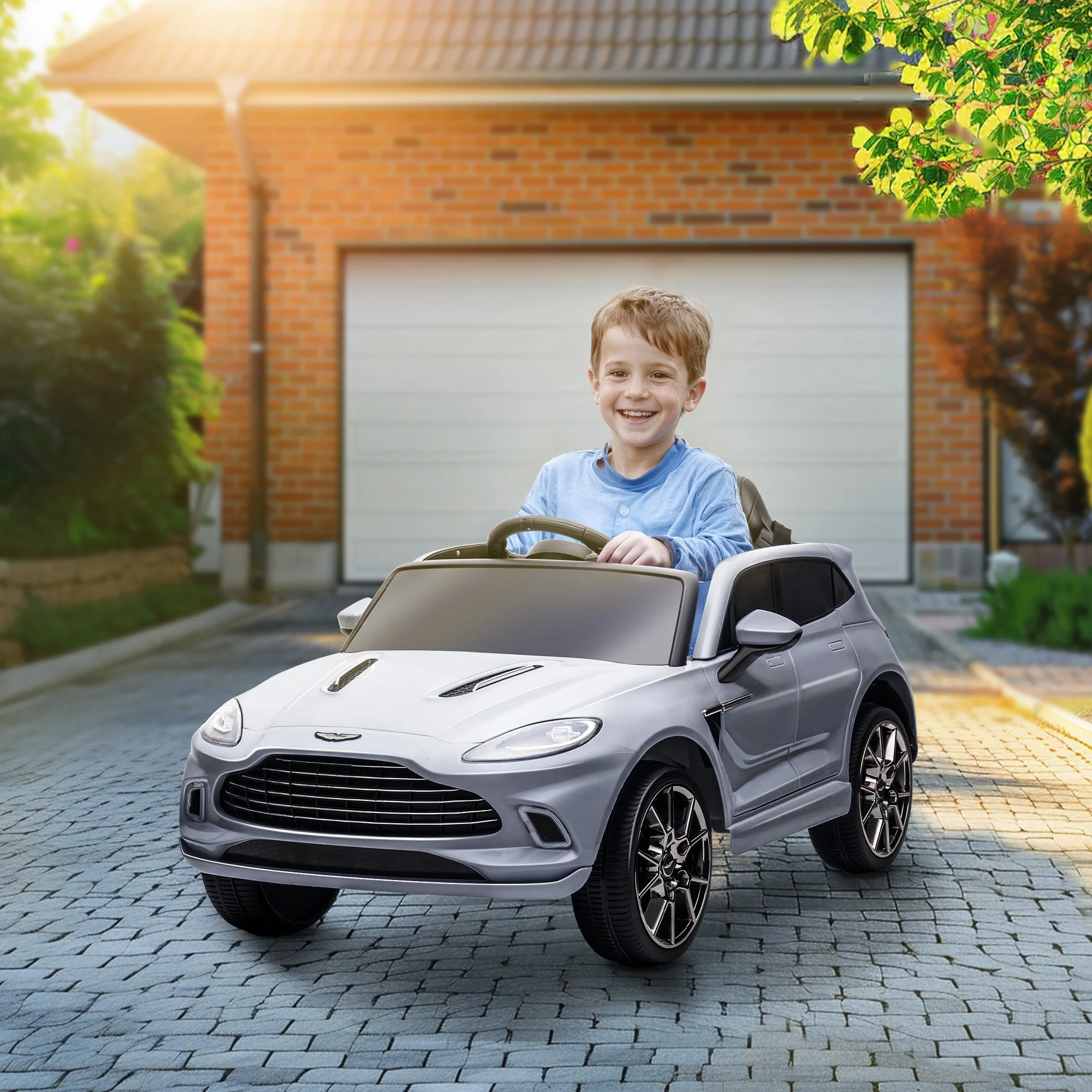 AIYAPLAY Aston Martin DBX Licensed 12V Kids Electric Car w/ Remote - Image 11
