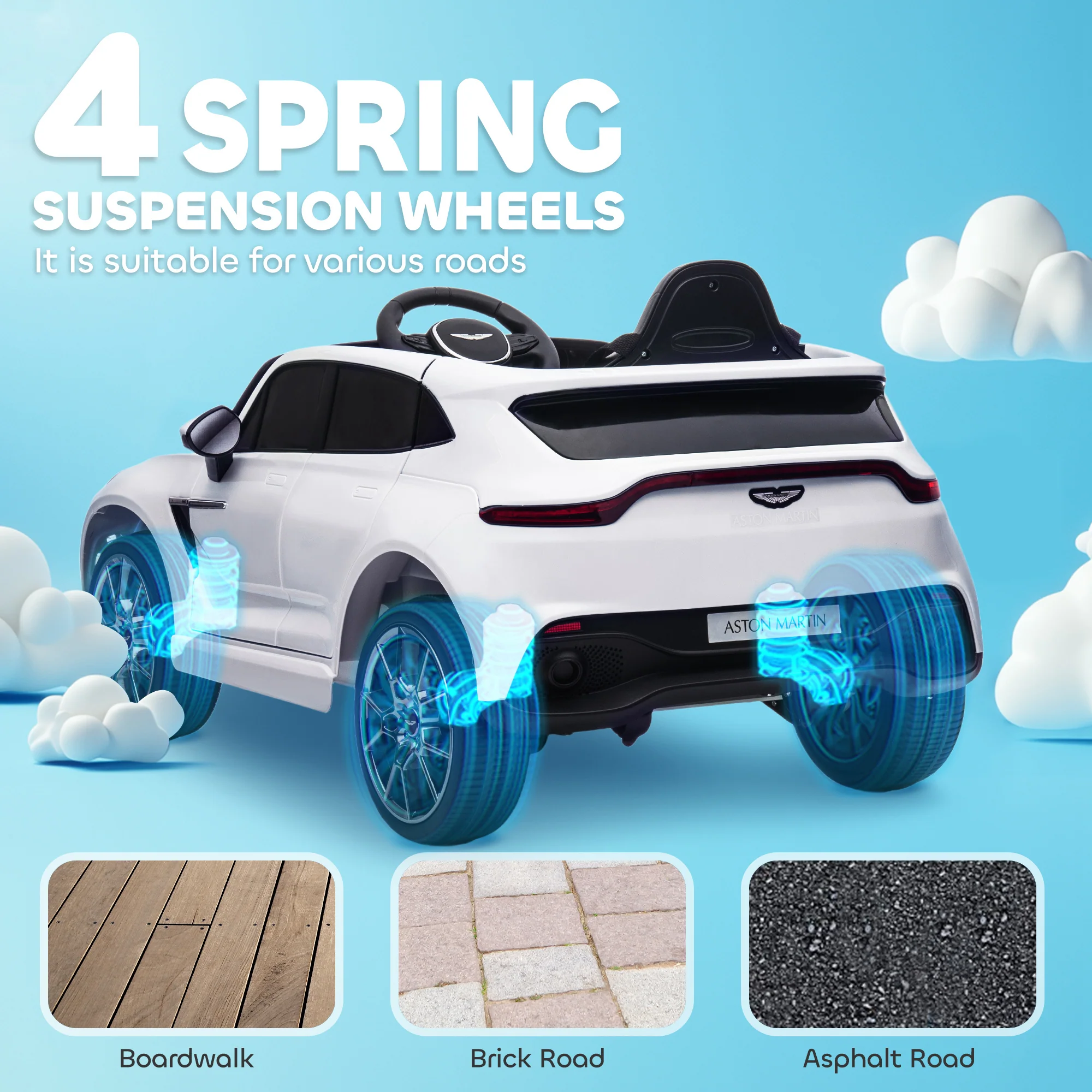 AIYAPLAY Aston Martin DBX Licensed 12V Kids Electric Car w/ Remote - Image 26