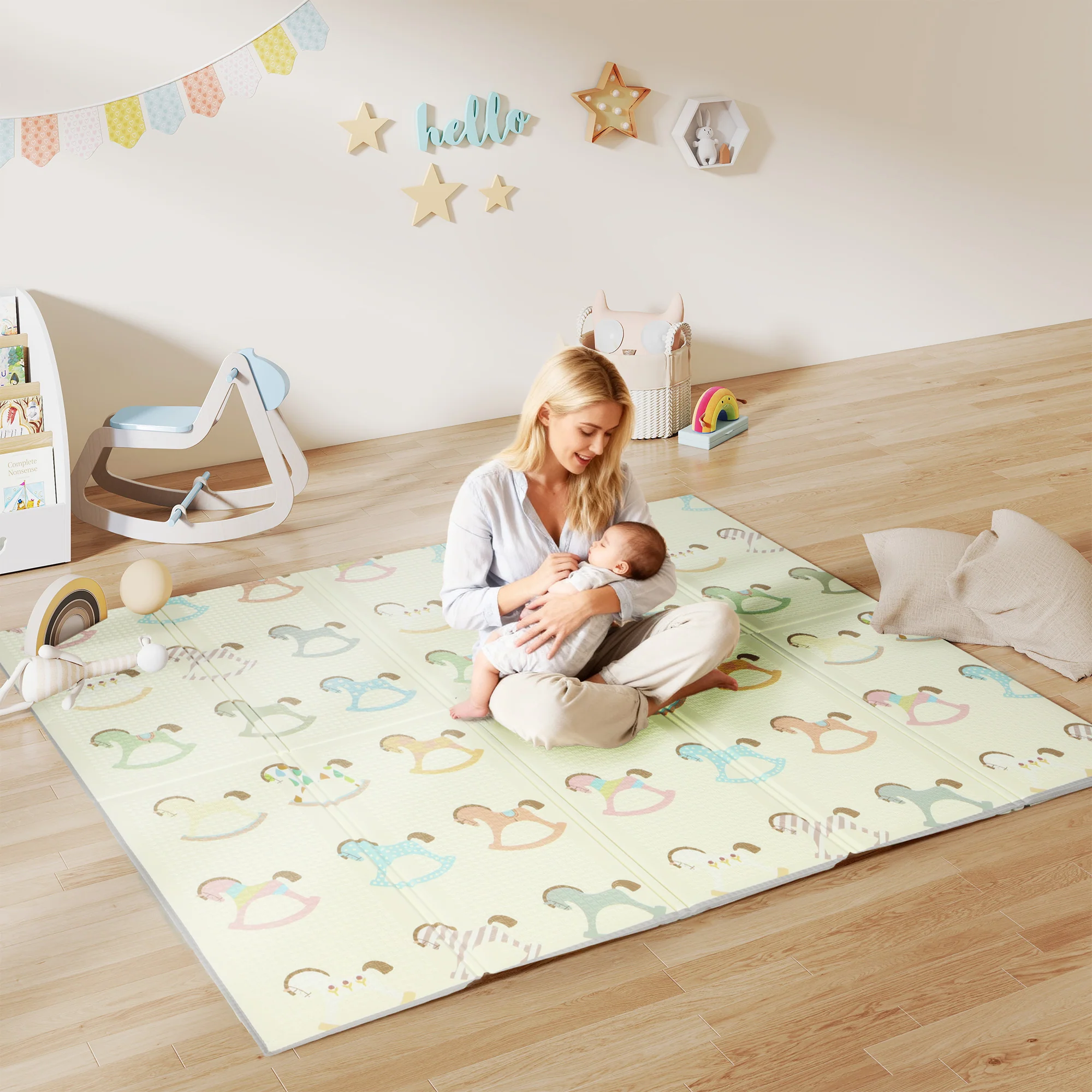 AIYAPLAY Baby Play Mat Double-Sided, Kids Crawling Mat for Toddlers - Image 2