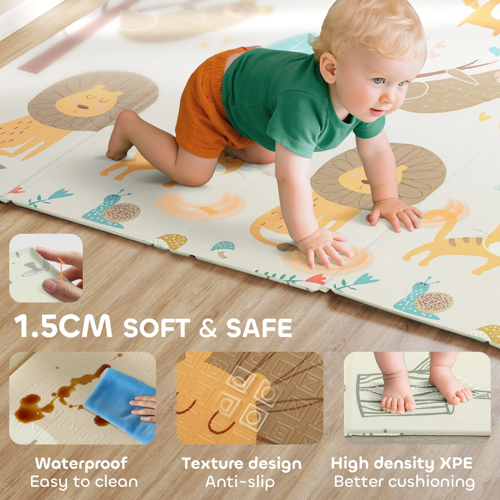 AIYAPLAY Baby Play Mat, Foldable Activity Playmat, - Image 15