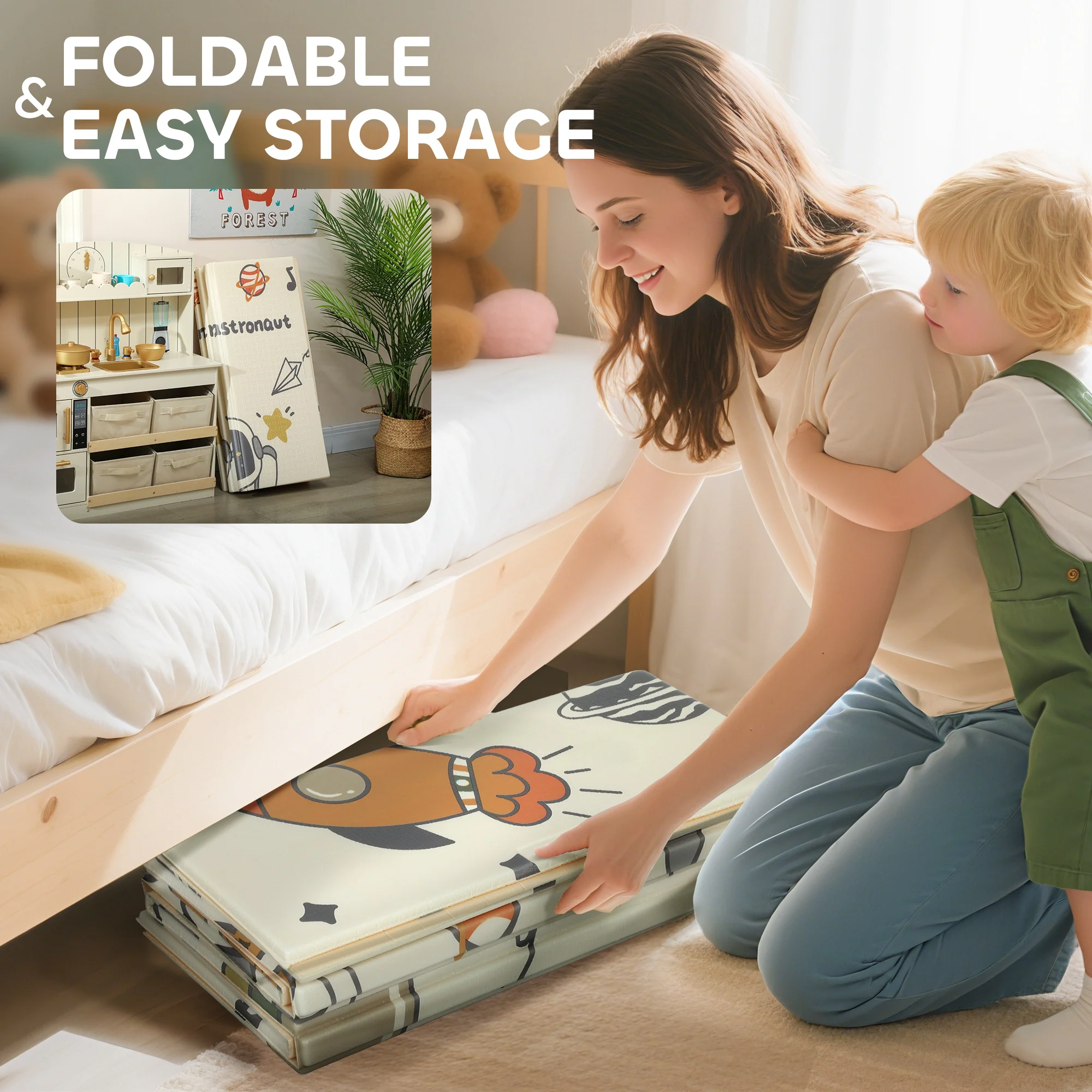 AIYAPLAY Baby Play Mat, Foldable Activity Playmat, - Image 7