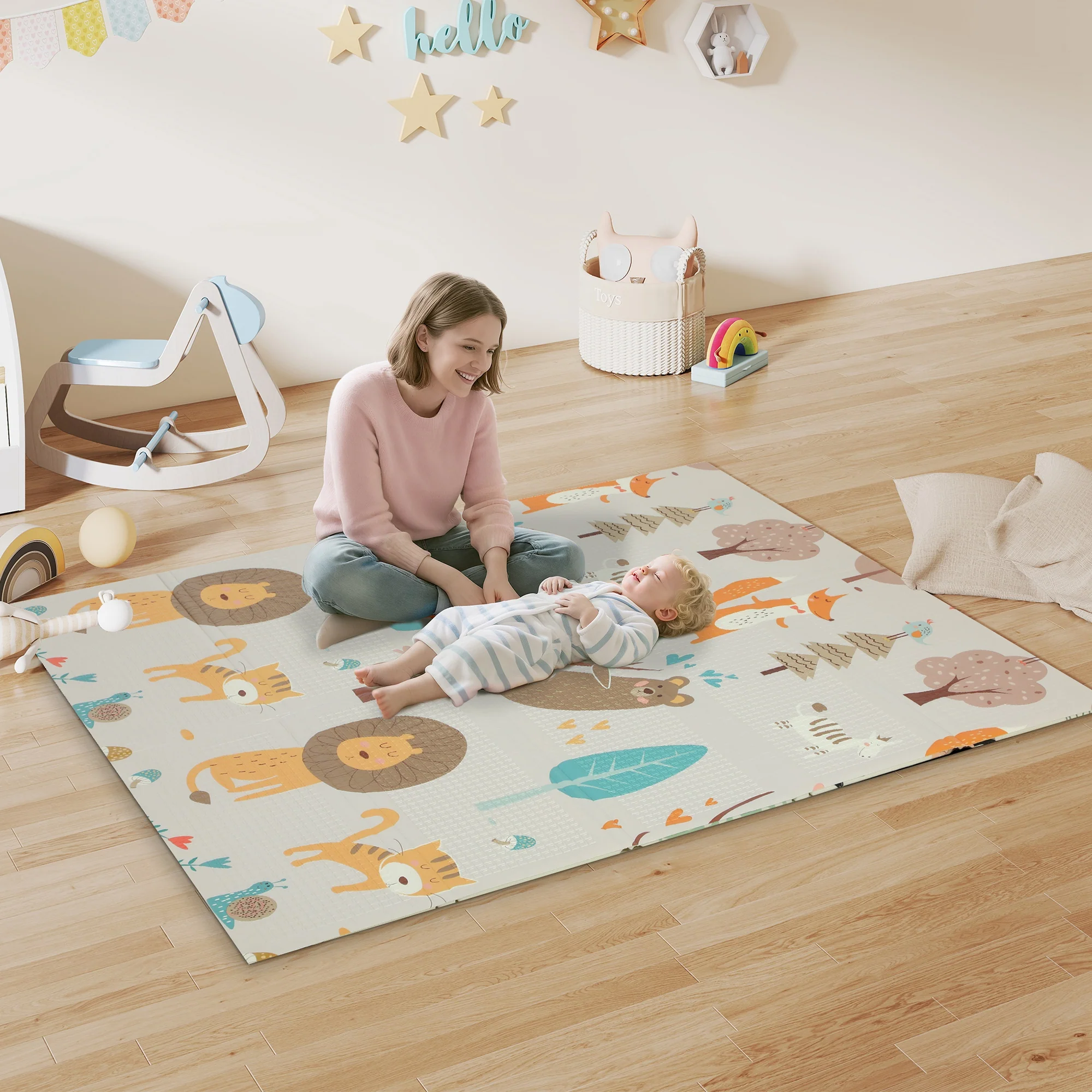 AIYAPLAY Baby Play Mat, Foldable Activity Playmat, - Image 2