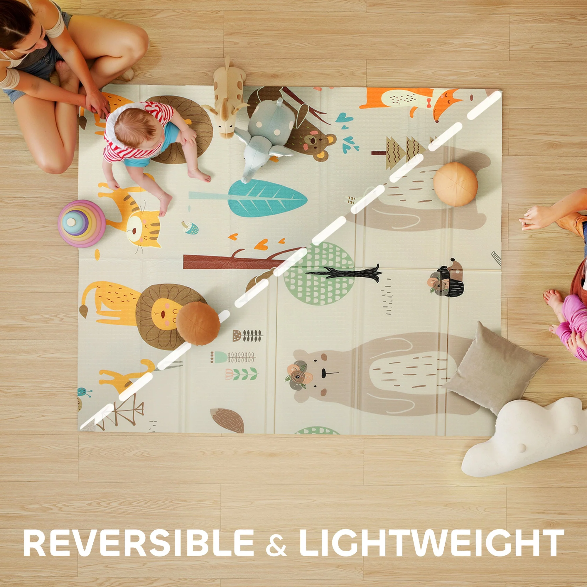 AIYAPLAY Baby Play Mat, Foldable Activity Playmat, - Image 3