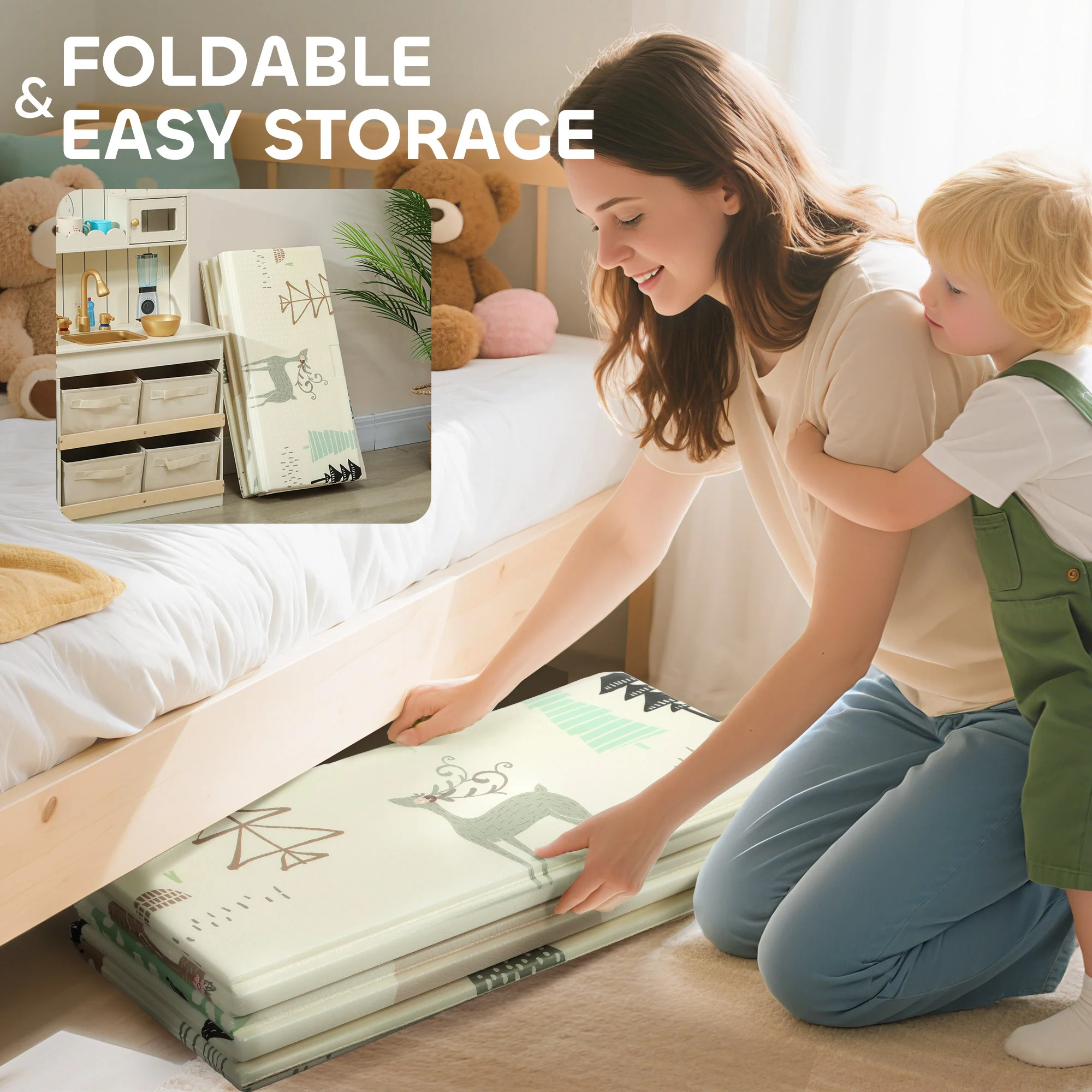 AIYAPLAY Baby Play Mat, Foldable Activity Playmat, - Image 7