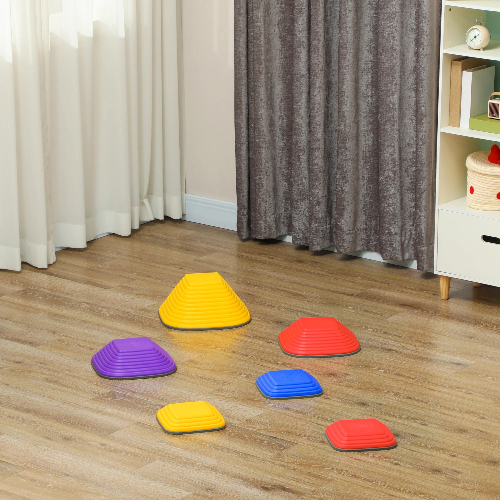 AIYAPLAY Balance Stepping Stones, 6PCs Sensory Toy Gift For Kids Aged 3-8 - Image 9