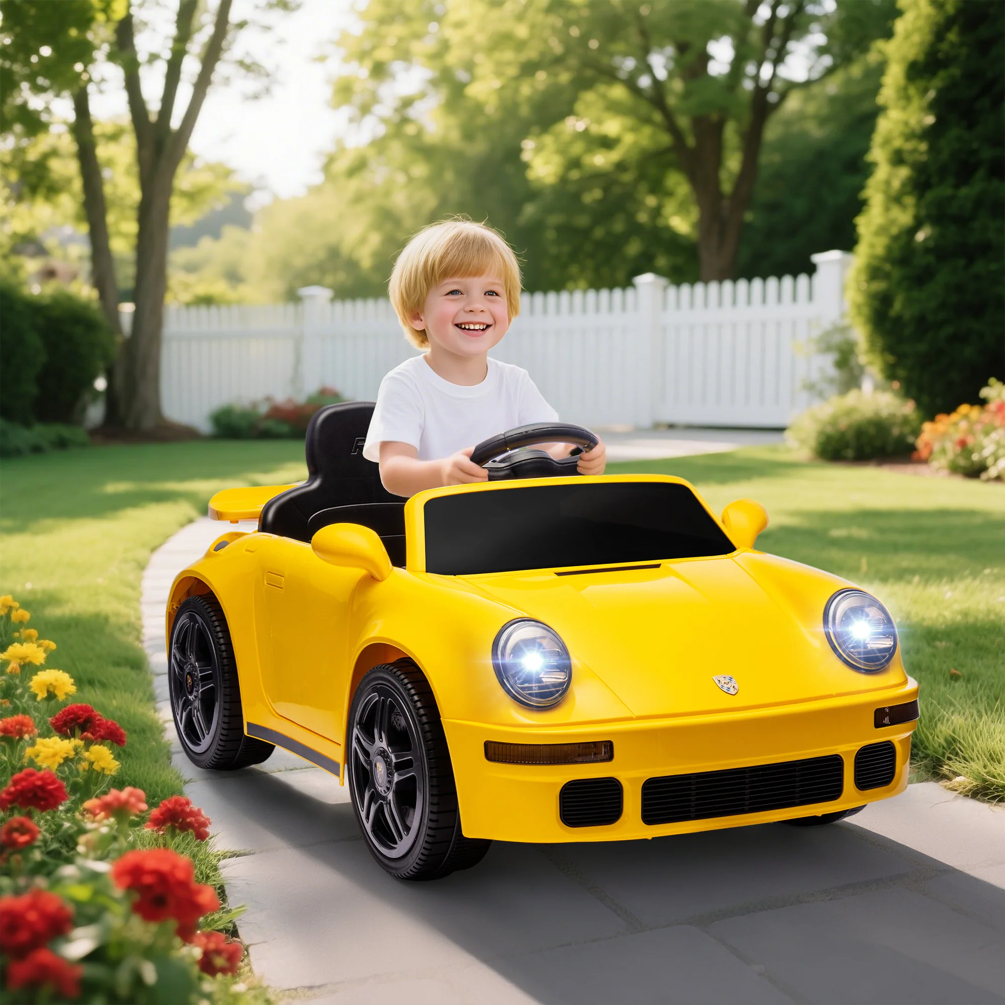 AIYAPLAY Battery Powered Kids Electric Car With Remote Control, - Image 11