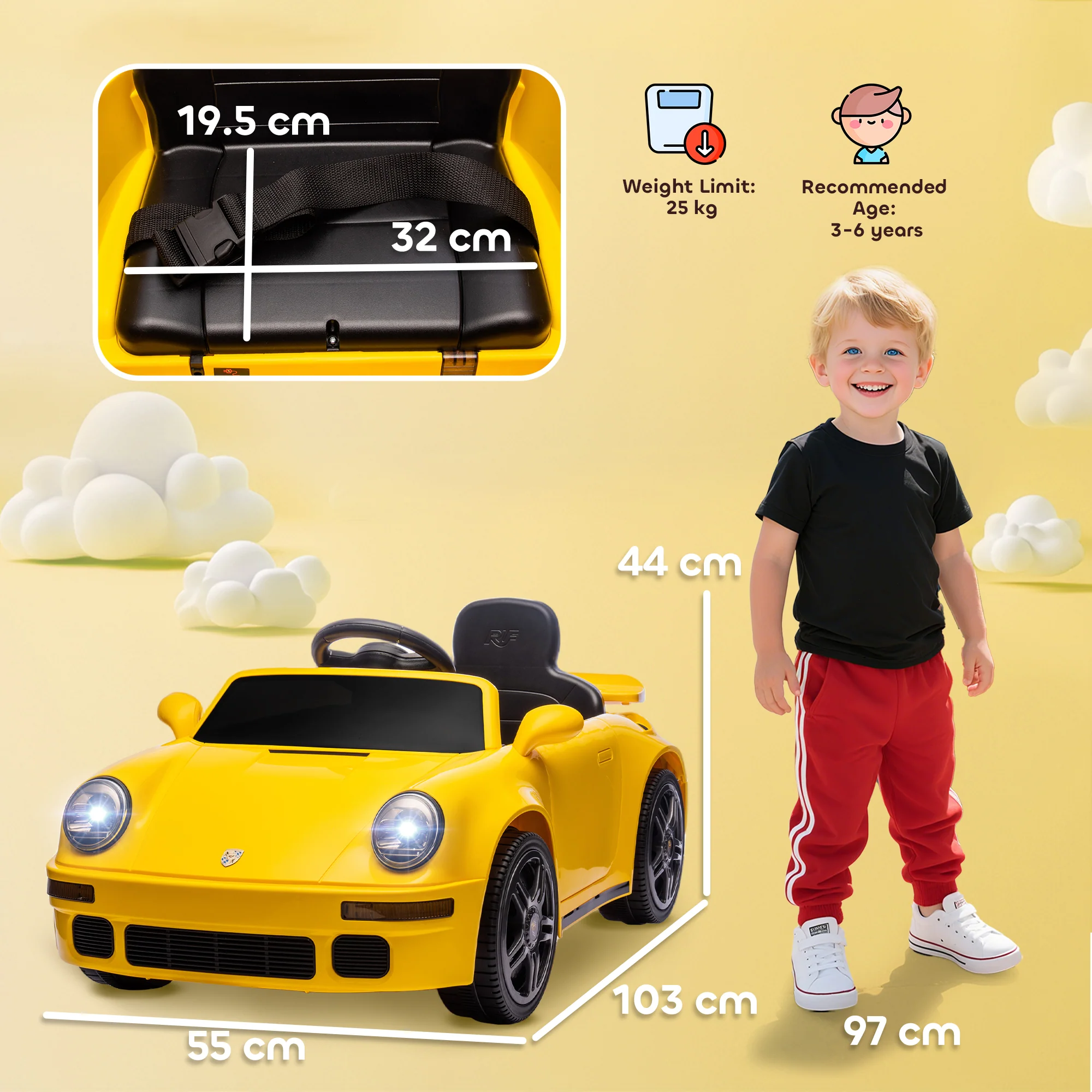 AIYAPLAY Battery Powered Kids Electric Car With Remote Control, - Image 14