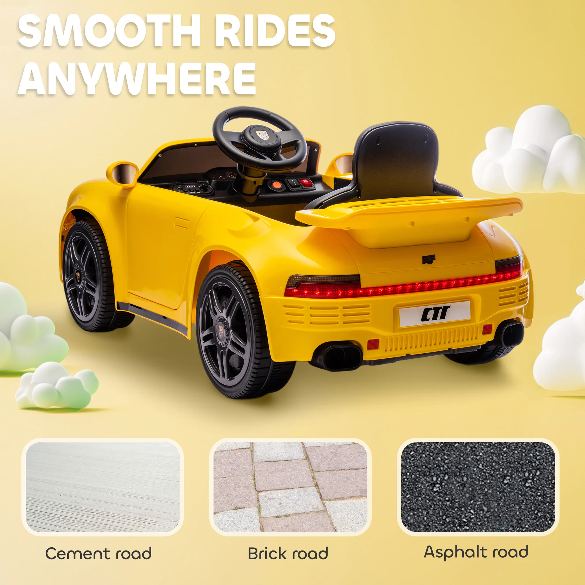 AIYAPLAY Battery Powered Kids Electric Car With Remote Control, - Image 15