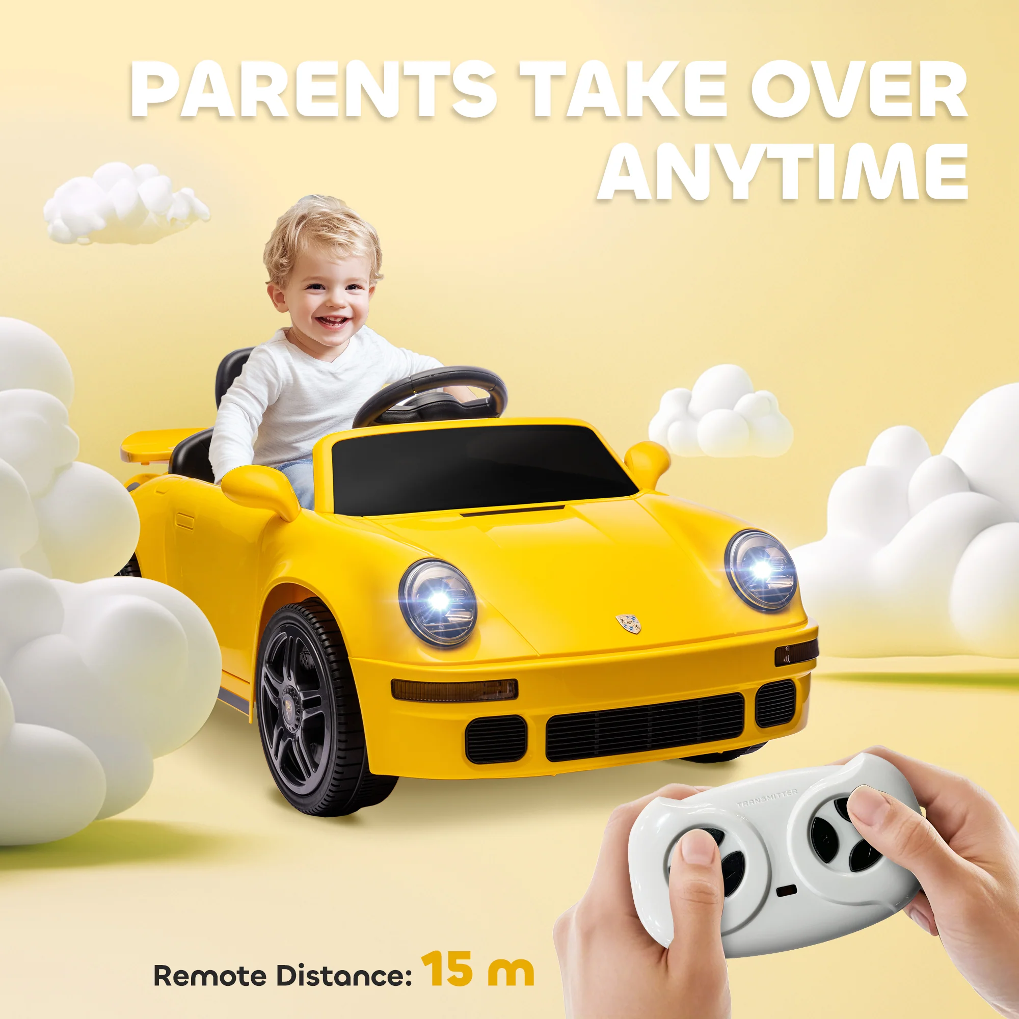 AIYAPLAY Battery Powered Kids Electric Car With Remote Control, - Image 16