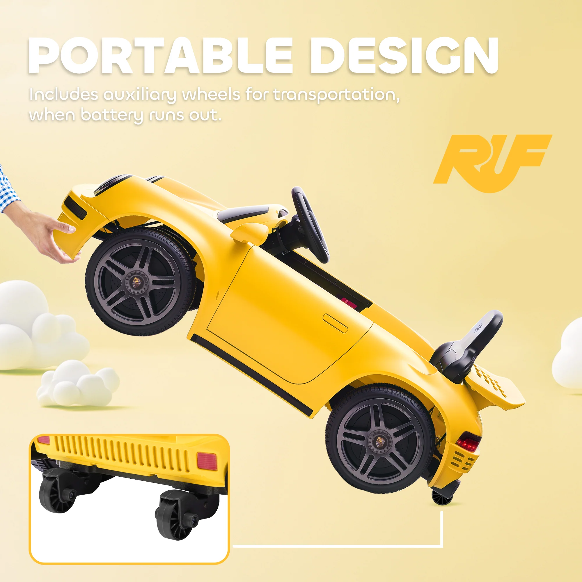 AIYAPLAY Battery Powered Kids Electric Car With Remote Control, - Image 18