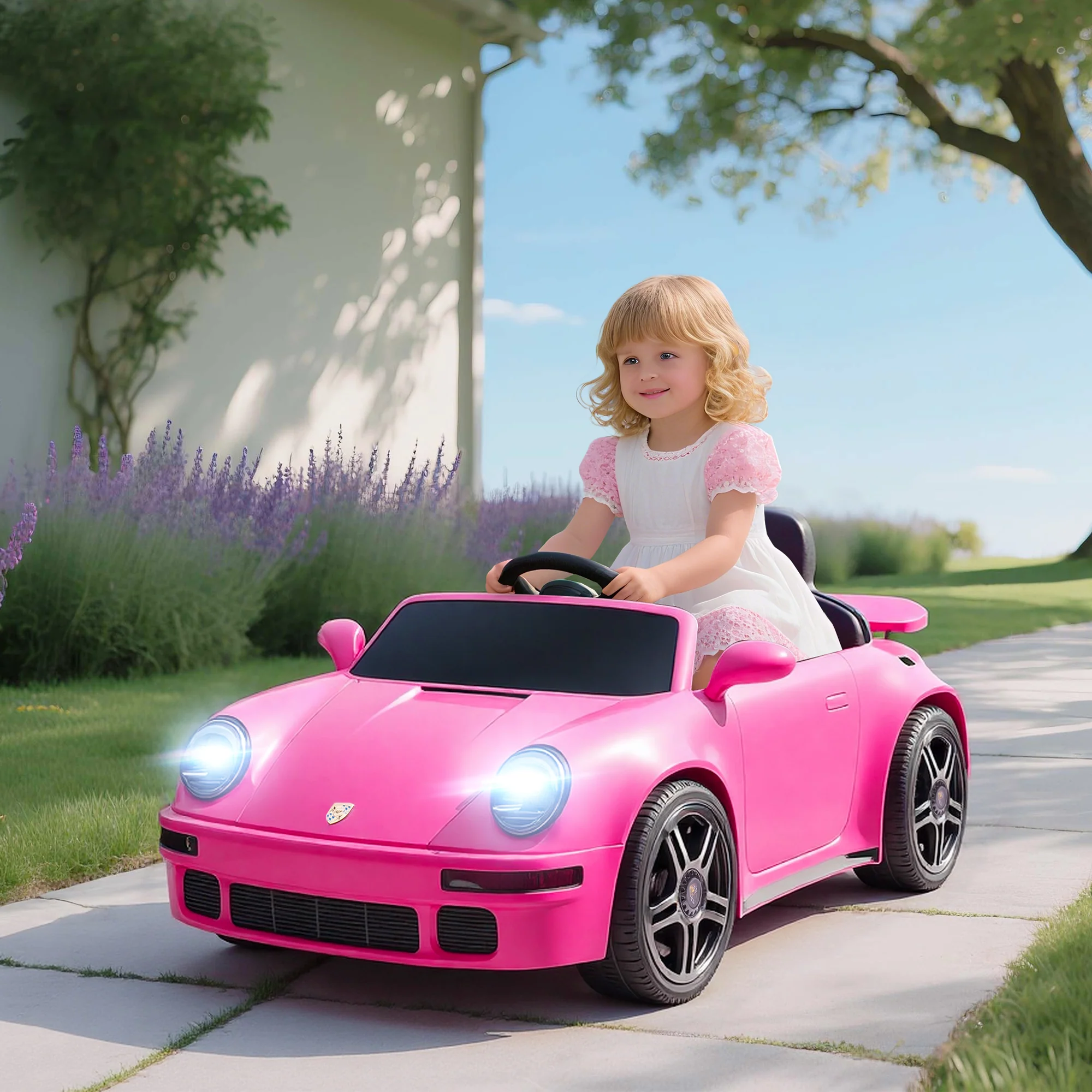 AIYAPLAY Battery Powered Kids Electric Car With Remote Control, - Image 2