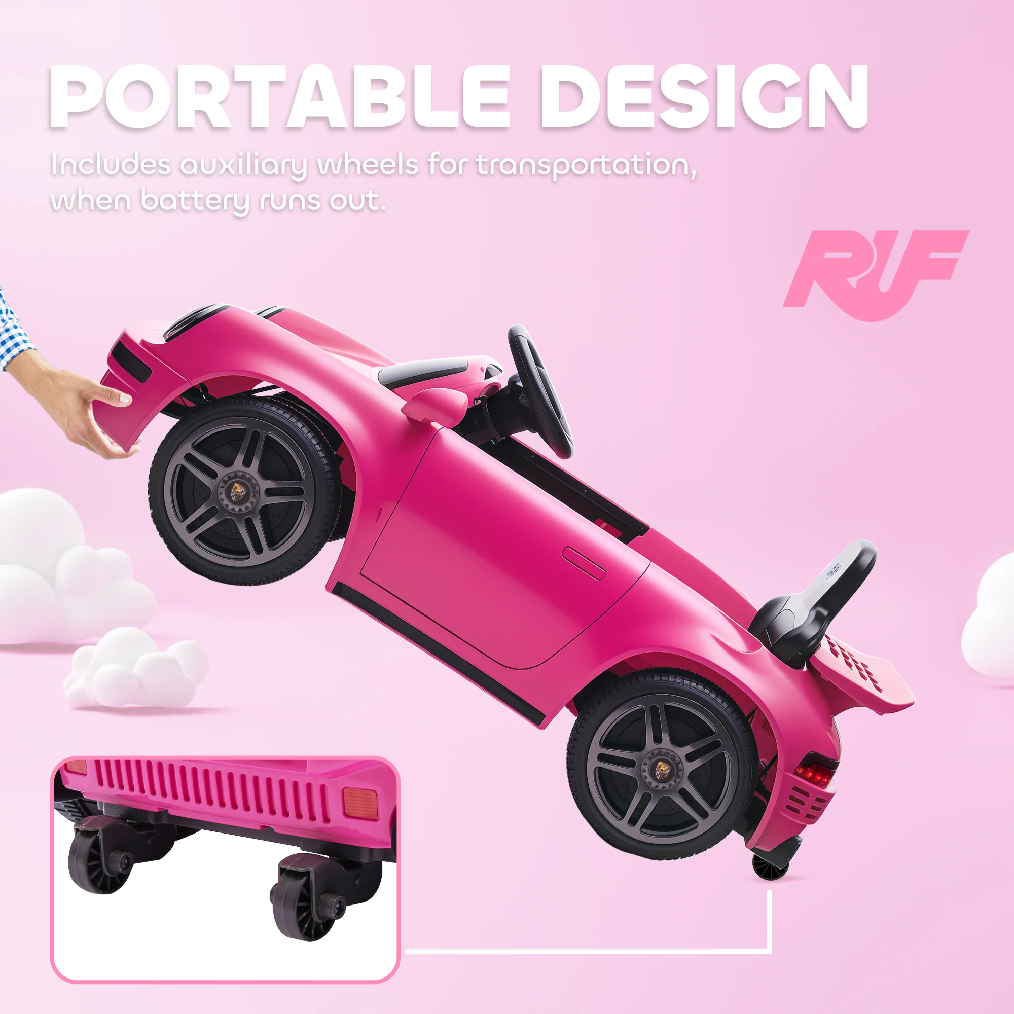 AIYAPLAY Battery Powered Kids Electric Car With Remote Control, - Image 9
