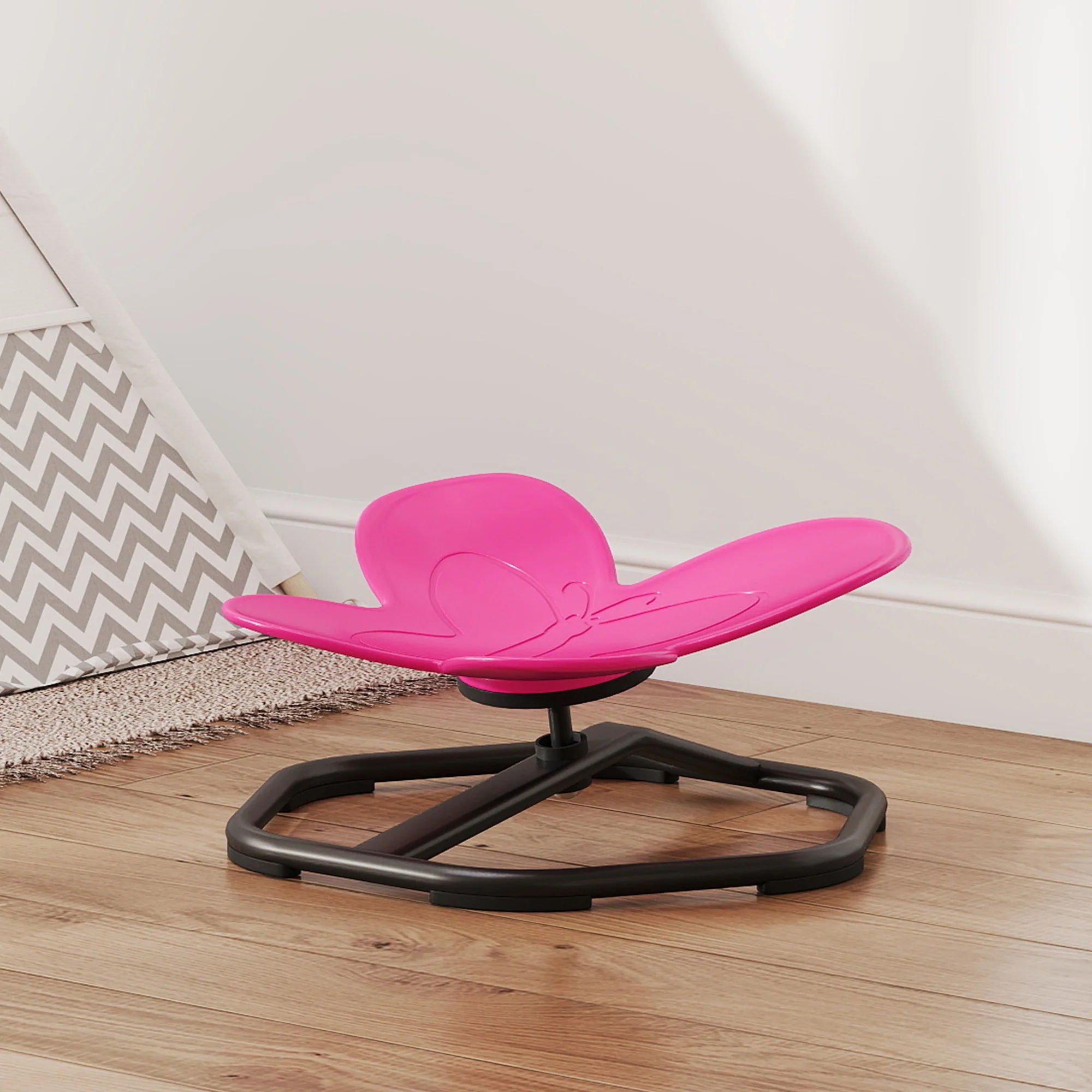 AIYAPLAY Butterfly-Shaped Kids Swivel Chair Sensory Spinning Chair - Image 8