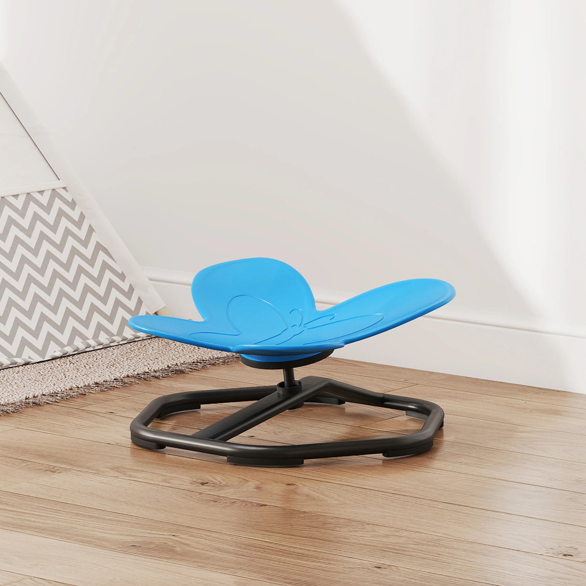 AIYAPLAY Butterfly-Shaped Kids Swivel Chair, Sensory Spinning Chair - Image 8
