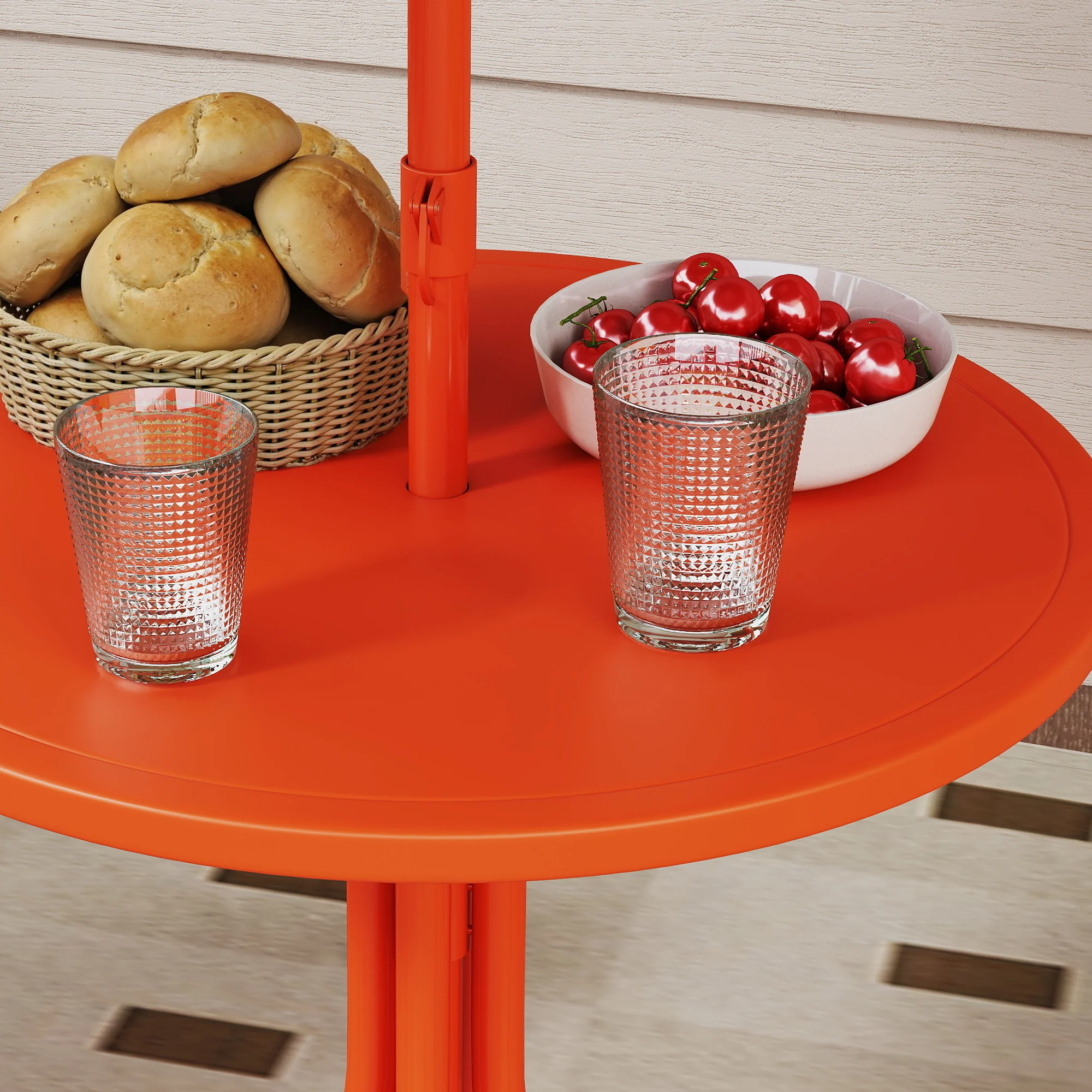 AIYAPLAY Children Table And Chair Set, Kids Patio Set With Umbrella - Image 9