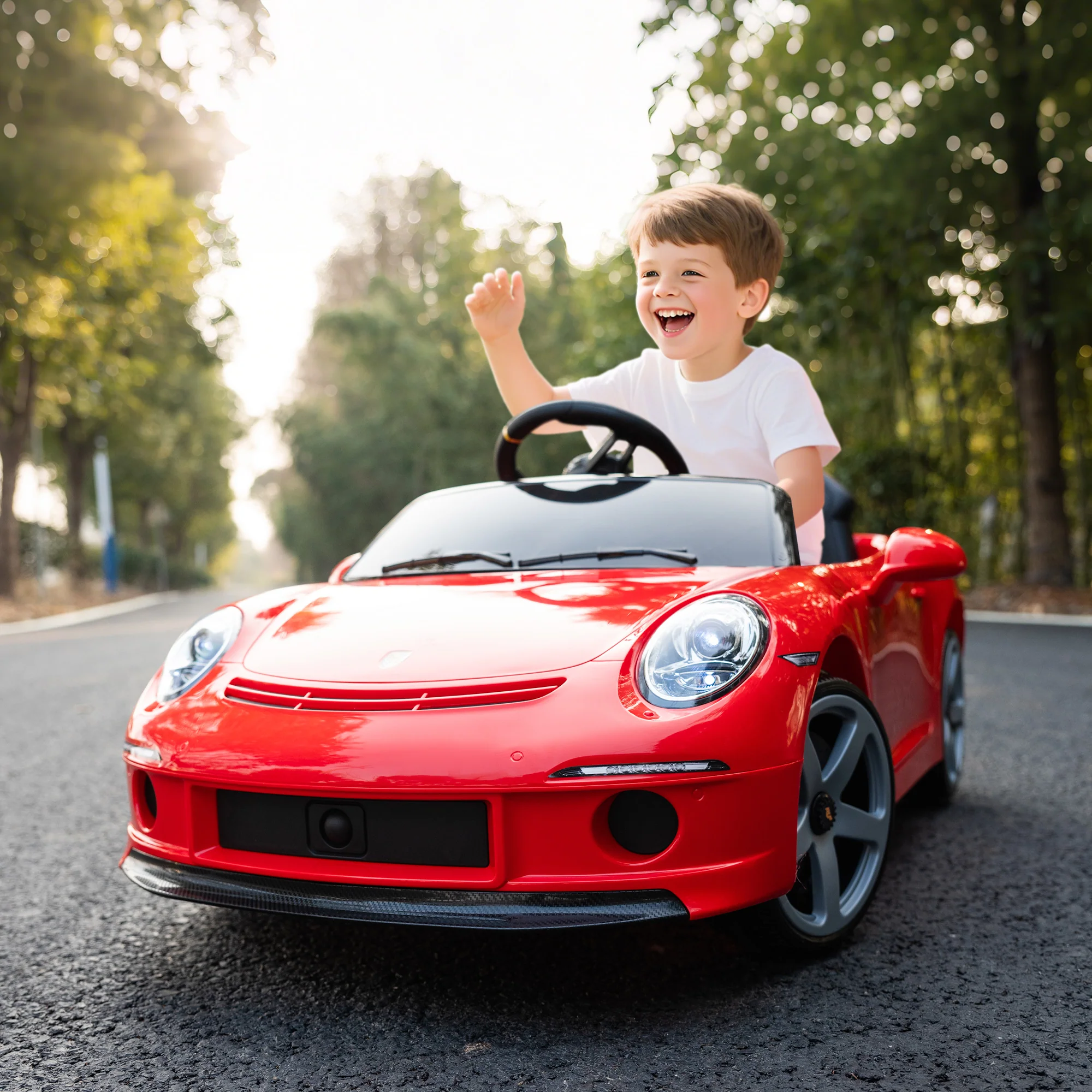 AIYAPLAY Electric Car For Kids 12V Licensed RUF GT For 3-5 Years - Image 11