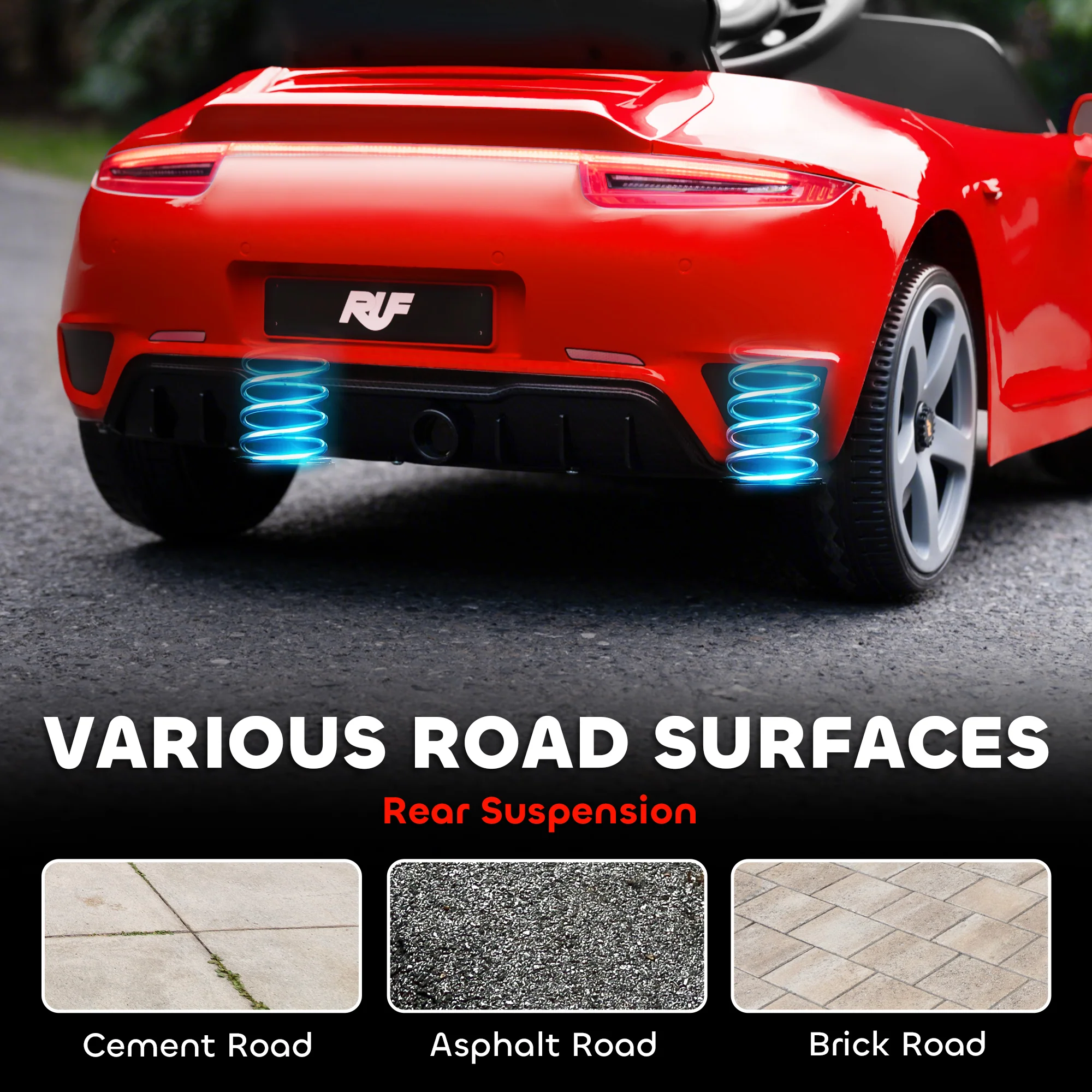 AIYAPLAY Electric Car For Kids 12V Licensed RUF GT For 3-5 Years - Image 17