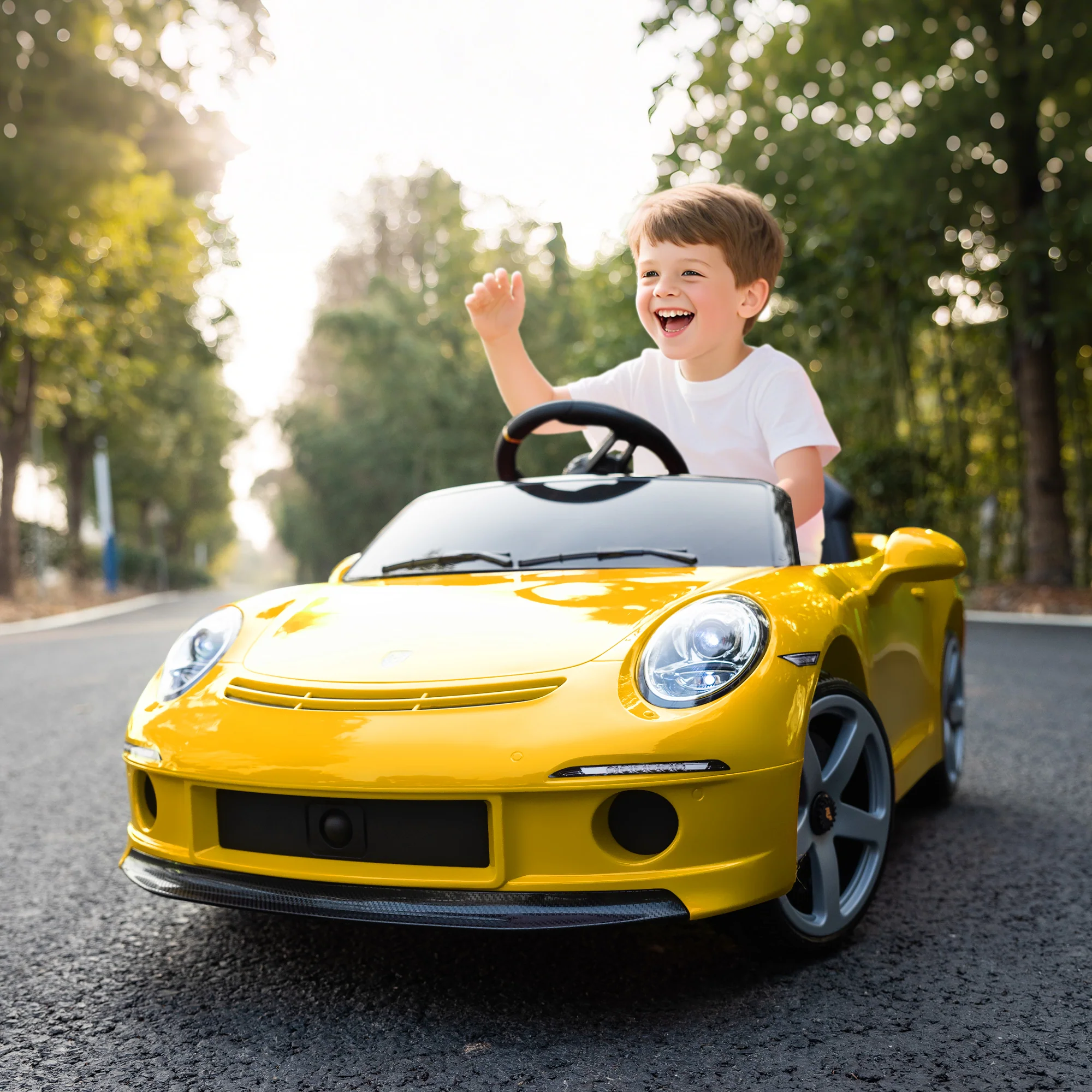 AIYAPLAY Electric Car For Kids 12V Licensed RUF GT For 3-5 Years - Image 20