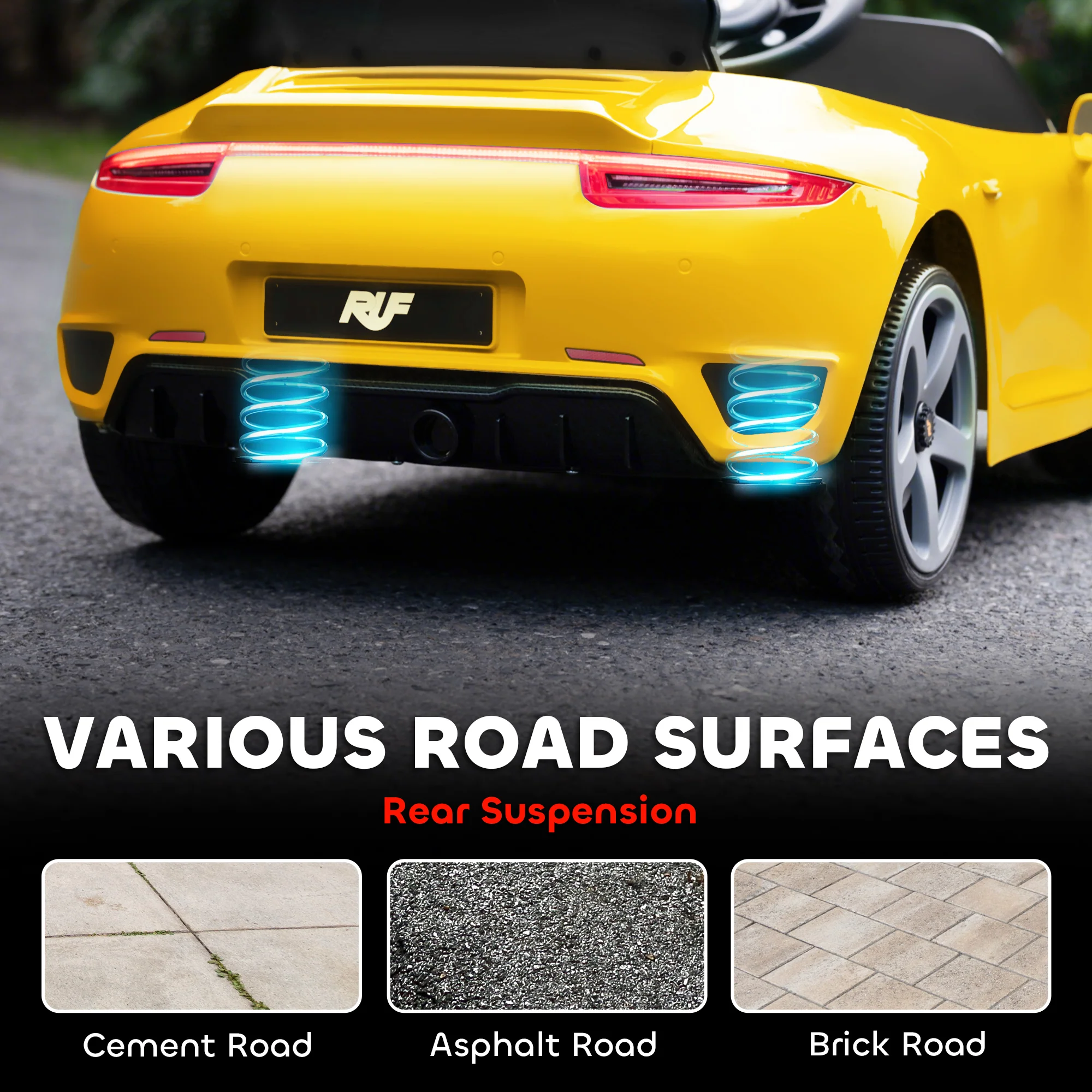 AIYAPLAY Electric Car For Kids 12V Licensed RUF GT For 3-5 Years - Image 26