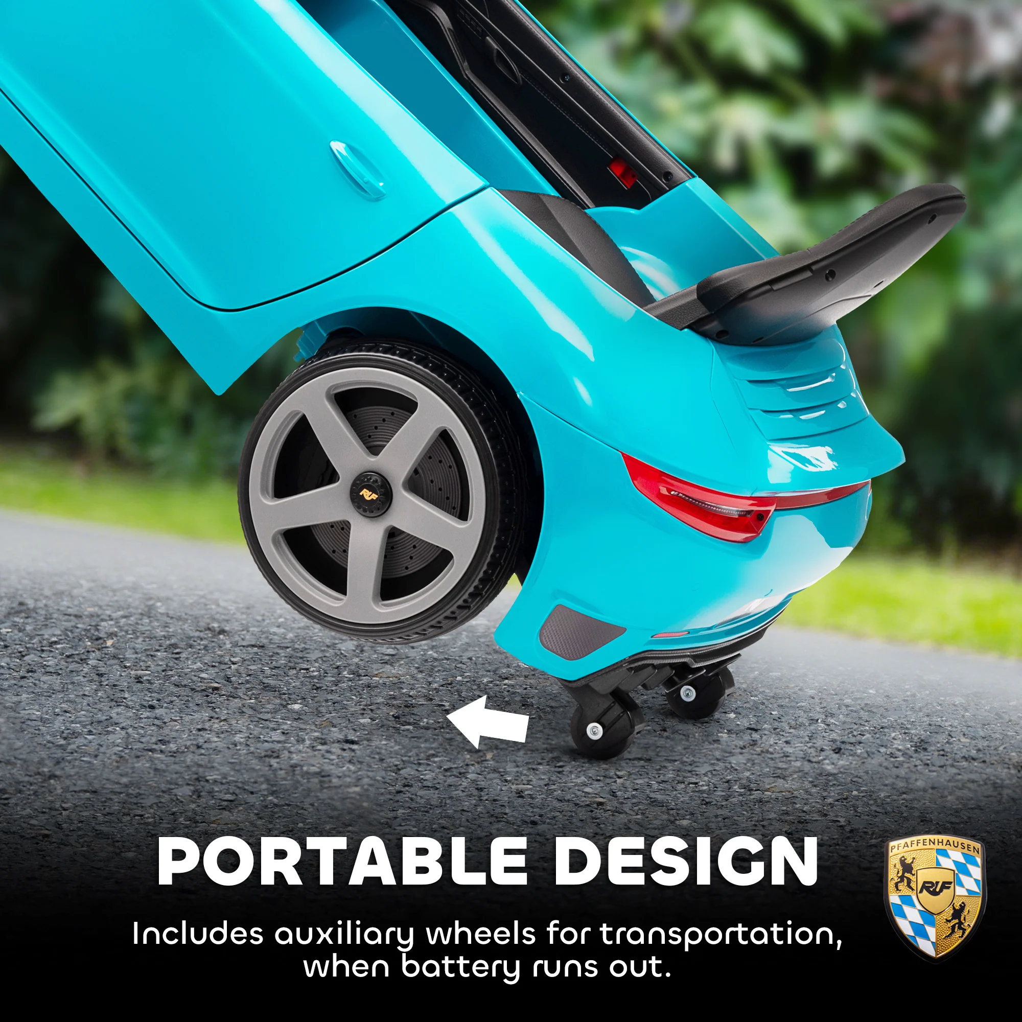 AIYAPLAY Electric Car For Kids 12V Licensed RUF GT For 3-5 Years - Image 9