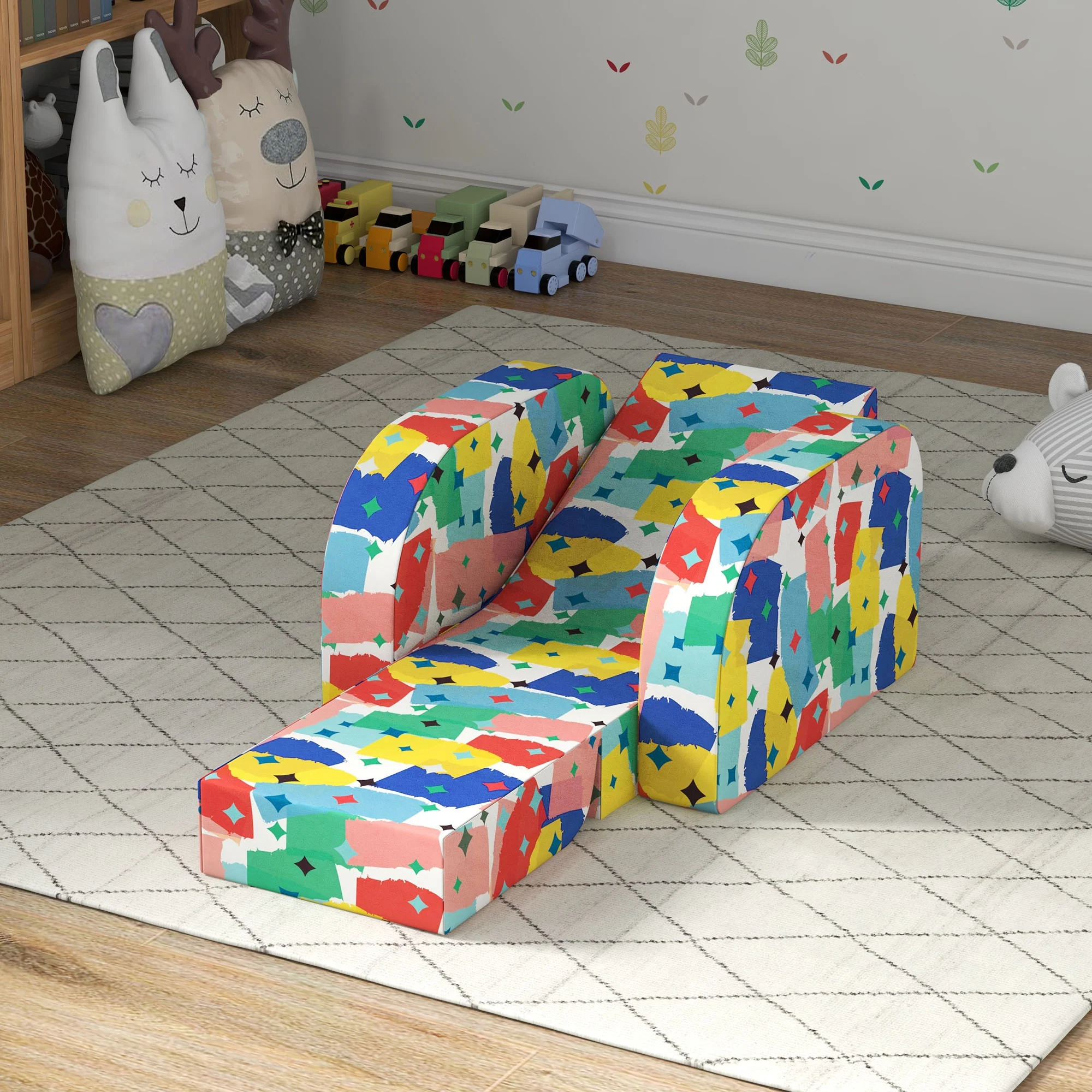 AIYAPLAY Kids Armchair, Foldable Toddler Chair For Bedroom - Image 24