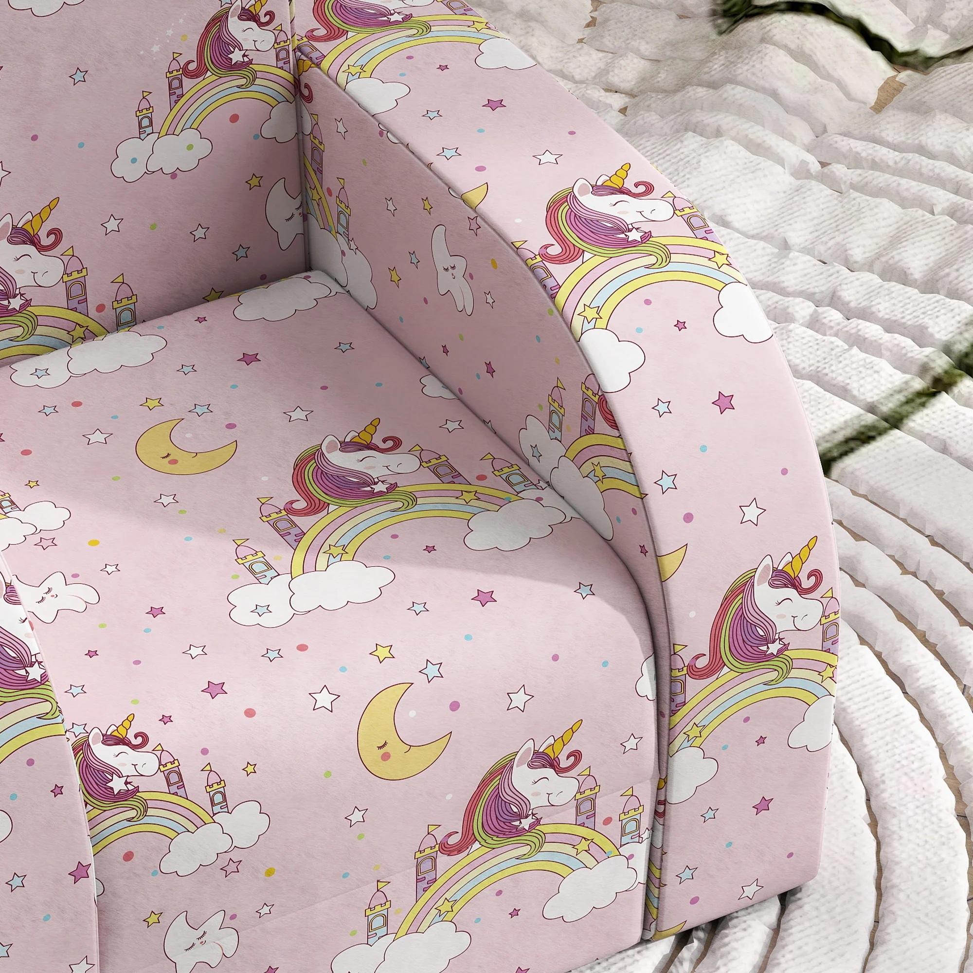 AIYAPLAY Kids Armchair, Foldable Toddler Chair For Bedroom - Image 9
