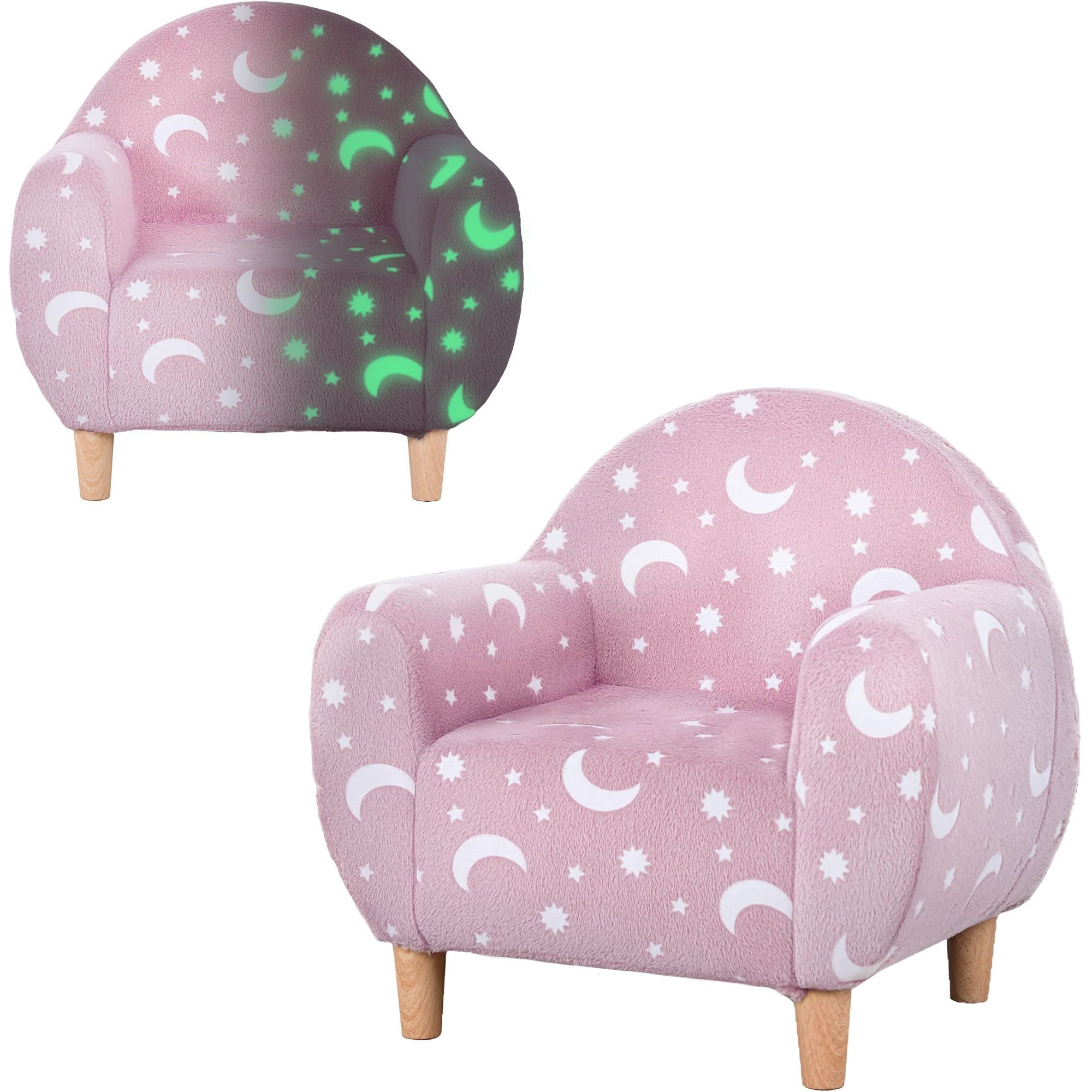 AIYAPLAY Kids Armchair, Glow In The Dark Chair For Bedroom - Image 10