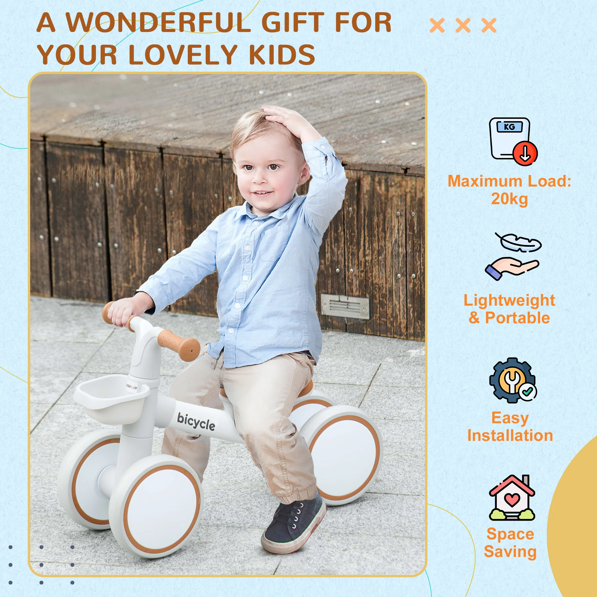 AIYAPLAY Kids Balance Bike For 1-3 Years Old With Adjustable Seat - Image 17