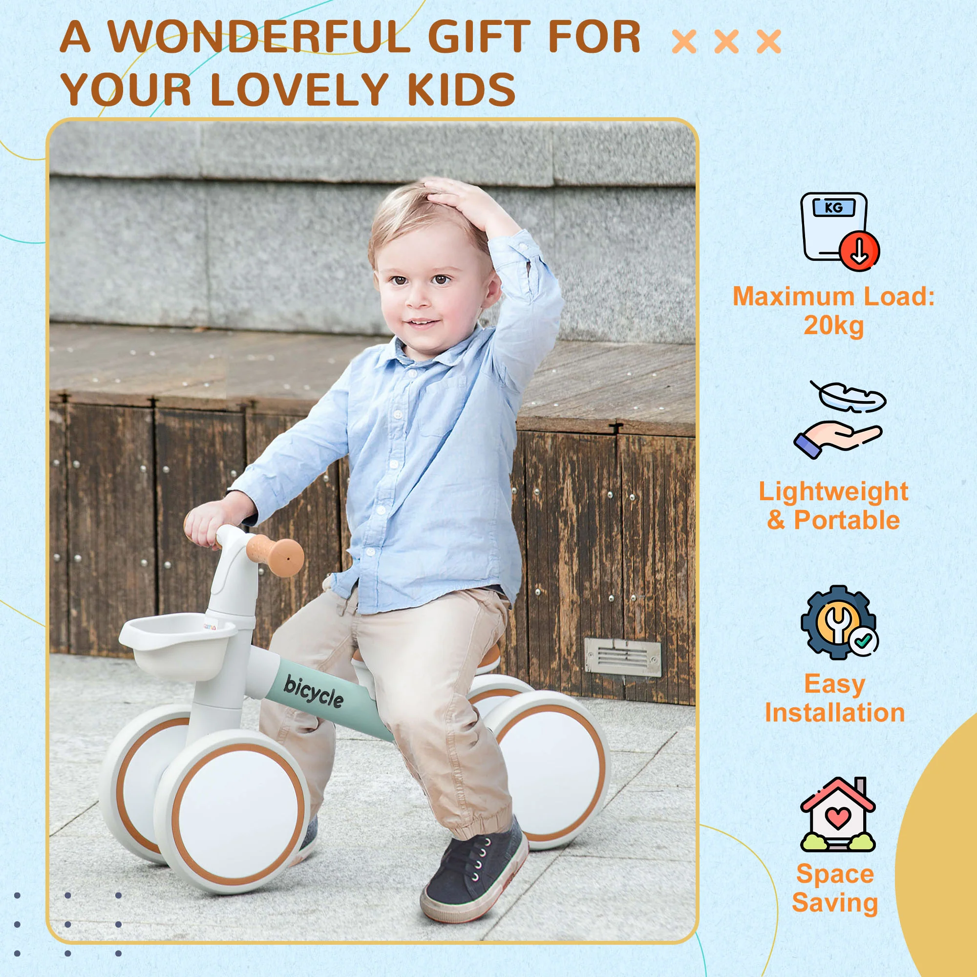 AIYAPLAY Kids Balance Bike For 1-3 Years Old With Adjustable Seat - Image 26