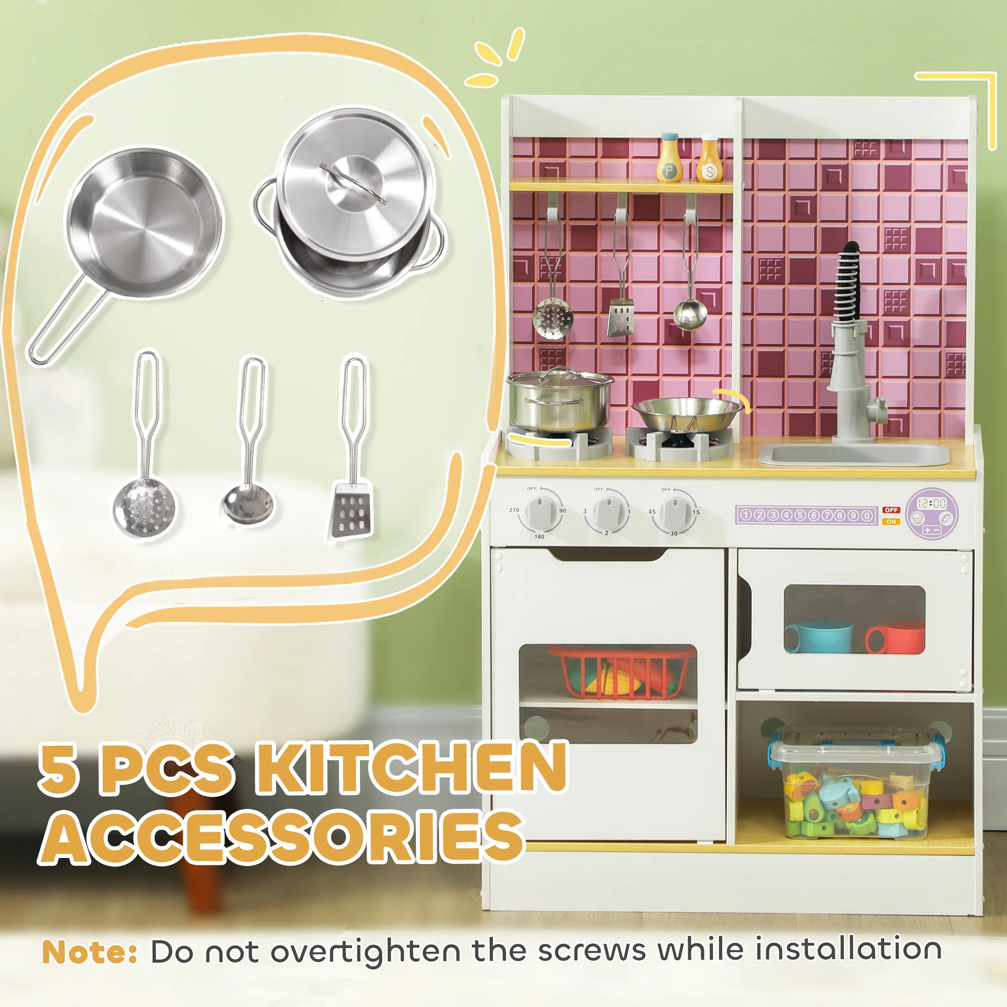 AIYAPLAY Kids Play Kitchen - Image 6