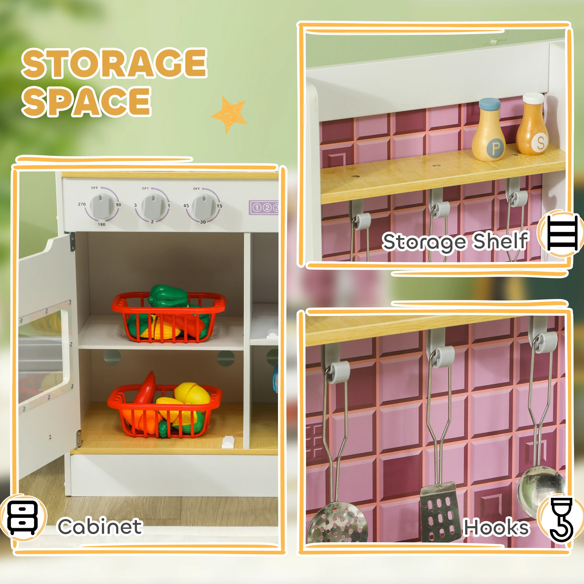 AIYAPLAY Kids Play Kitchen - Image 7