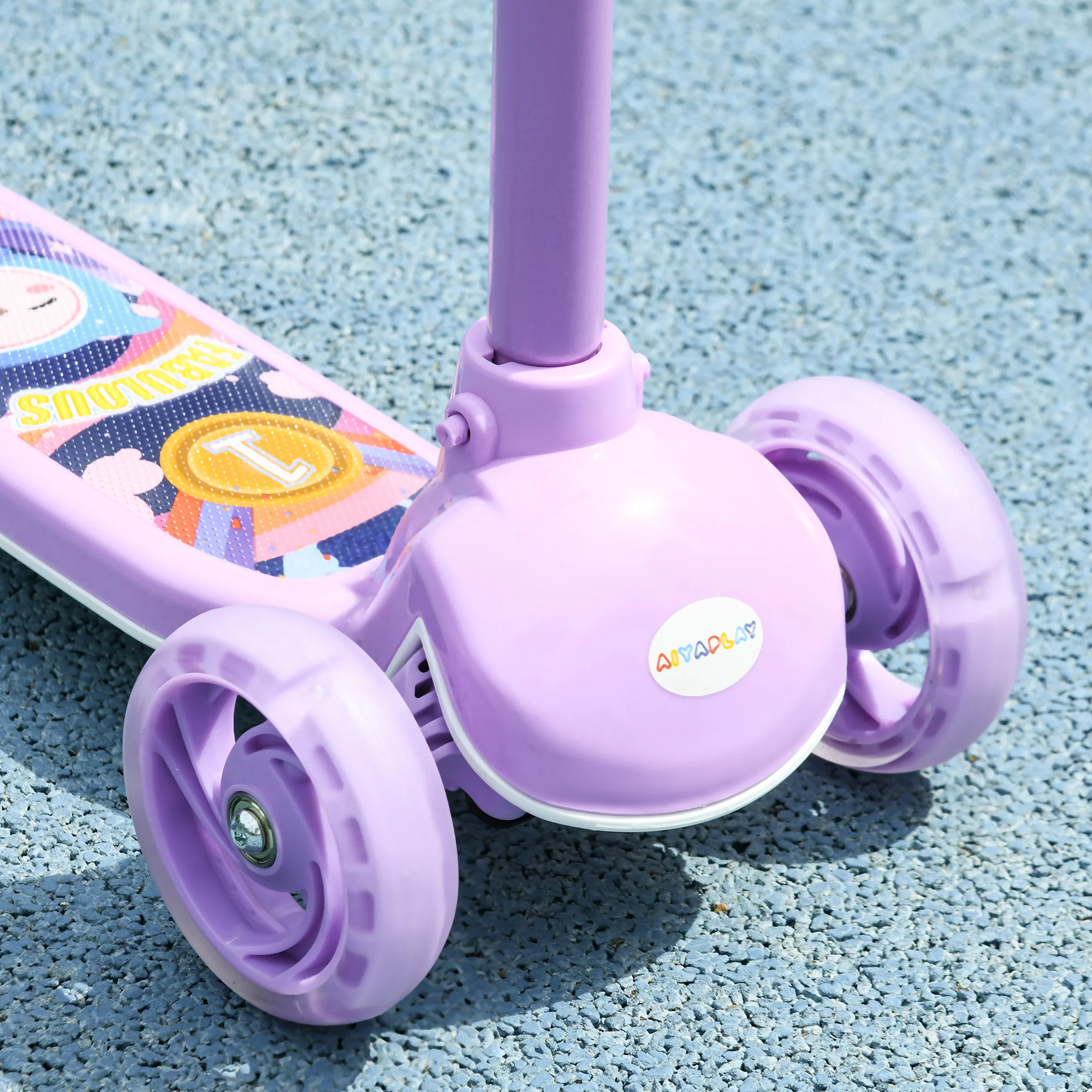 AIYAPLAY Kids 3 Wheel Scooter For 2-6 Years Old W/ Adjustable Height - Image 27
