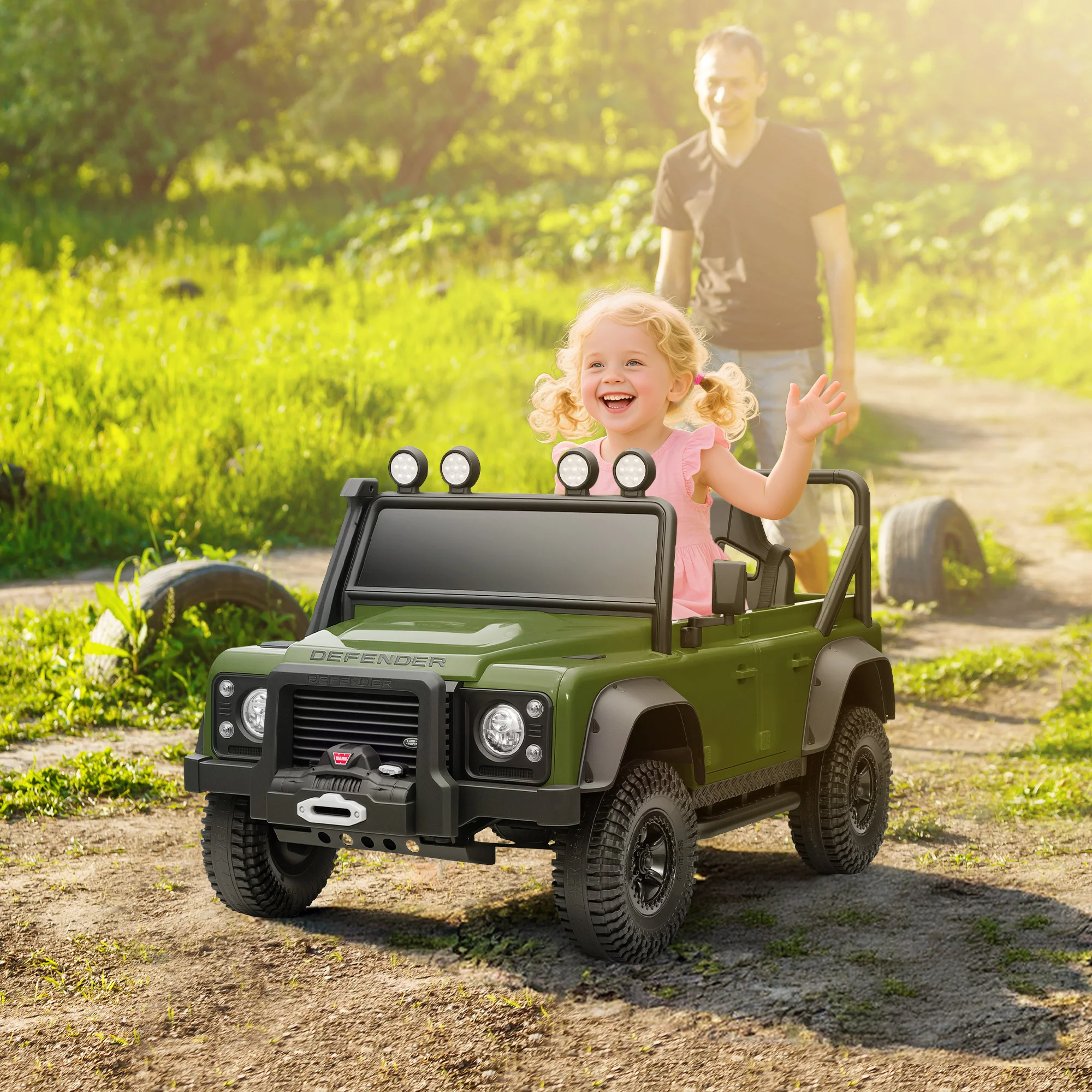 AIYAPLAY Kids Ride On Car, 12V Battery-Powered Electric Car With Remote - Image 11
