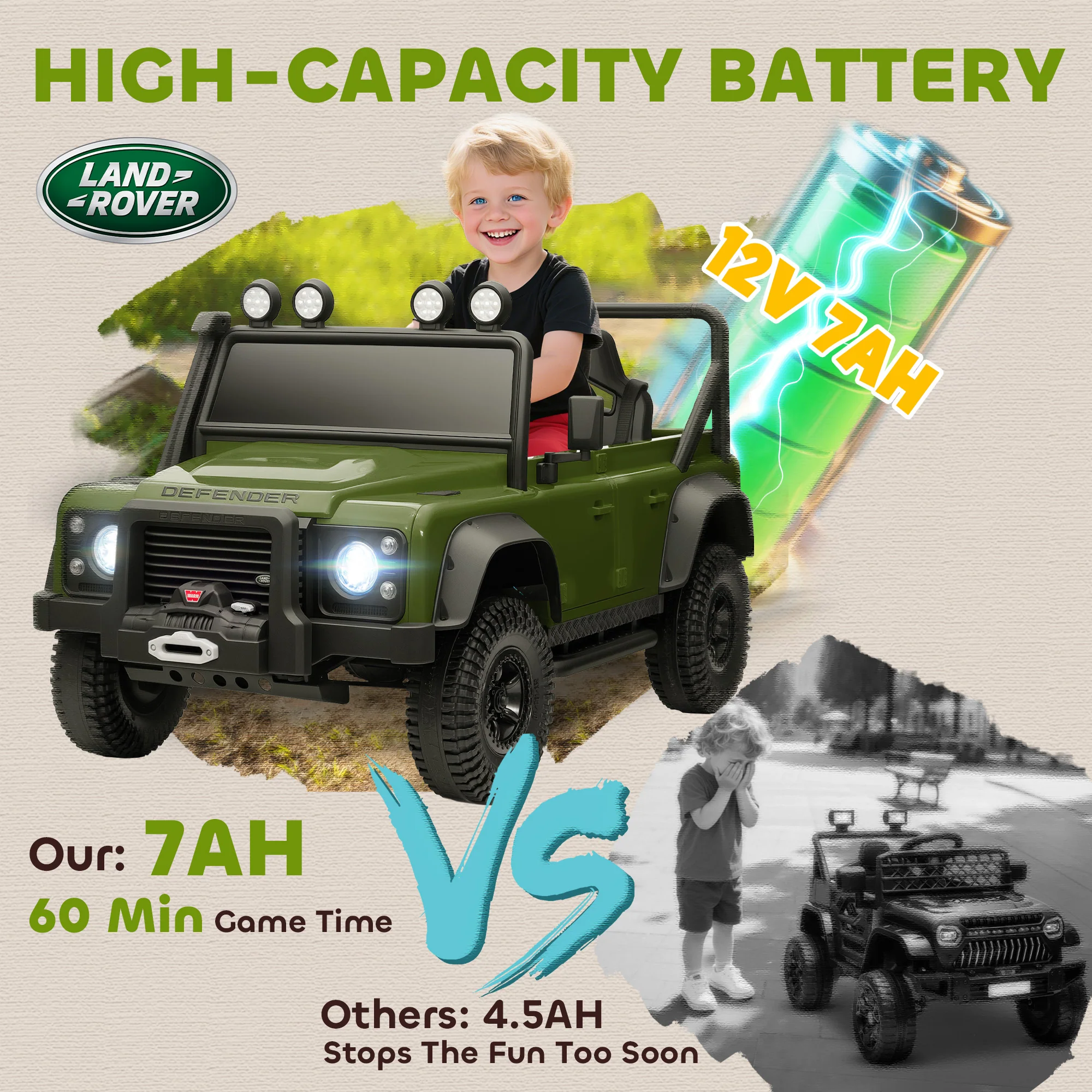 AIYAPLAY Kids Ride On Car, 12V Battery-Powered Electric Car With Remote - Image 13