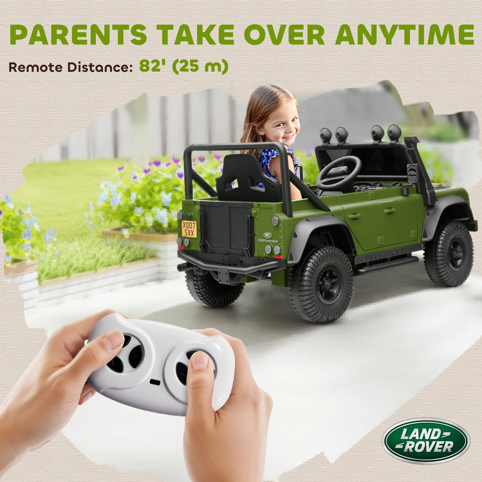 AIYAPLAY Kids Ride On Car, 12V Battery-Powered Electric Car With Remote - Image 17
