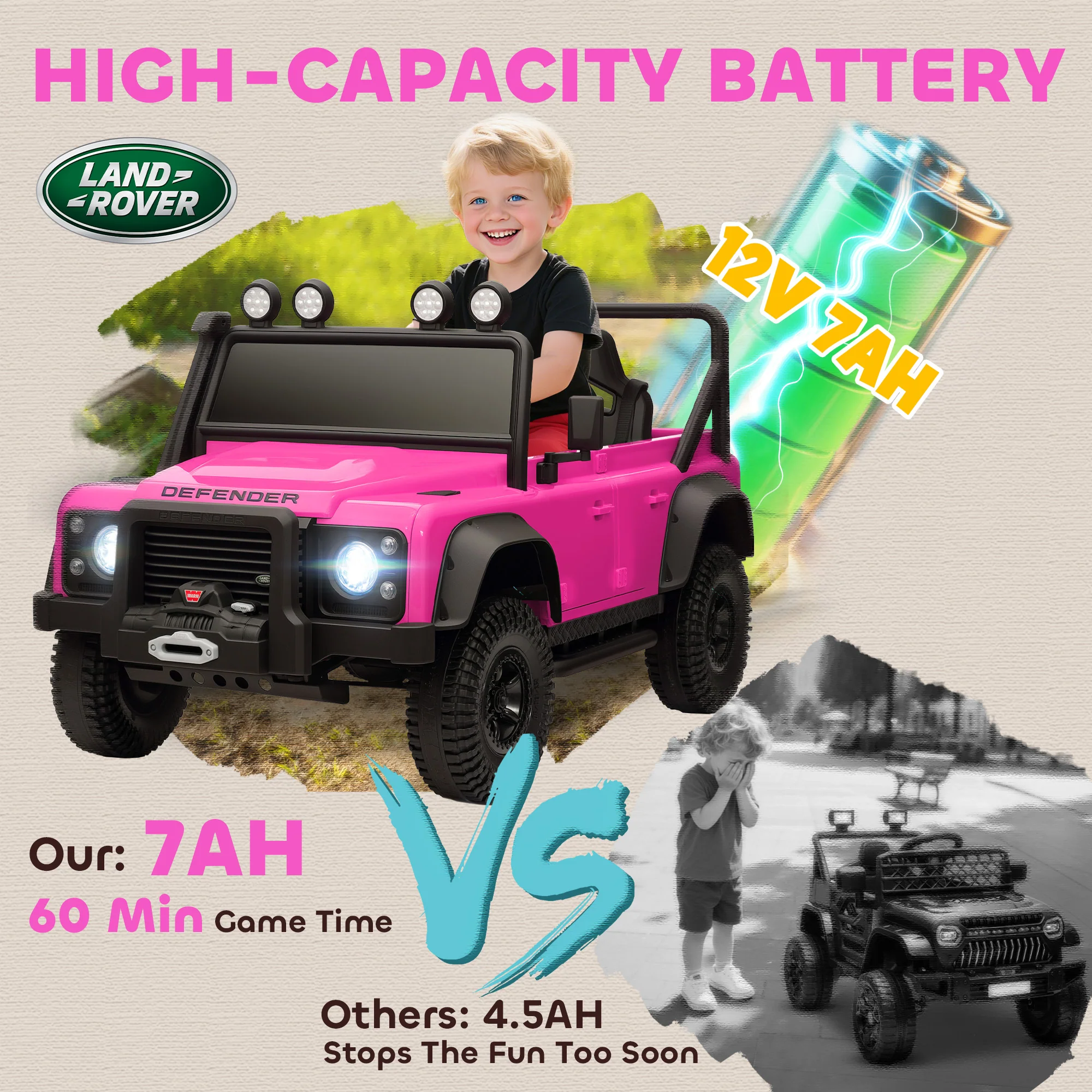 AIYAPLAY Kids Ride On Car, 12V Battery-Powered Electric Car With Remote - Image 22