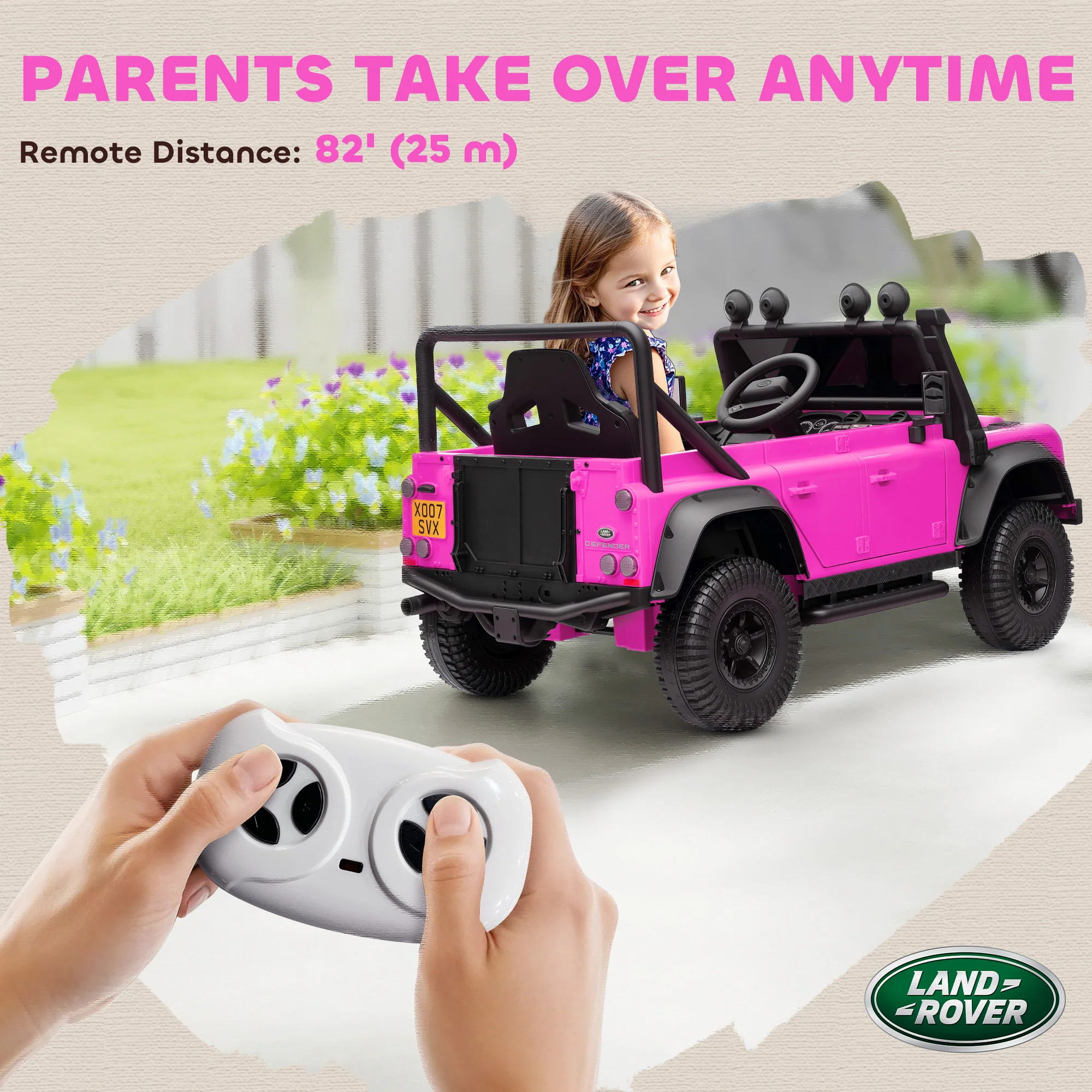 AIYAPLAY Kids Ride On Car, 12V Battery-Powered Electric Car With Remote - Image 26